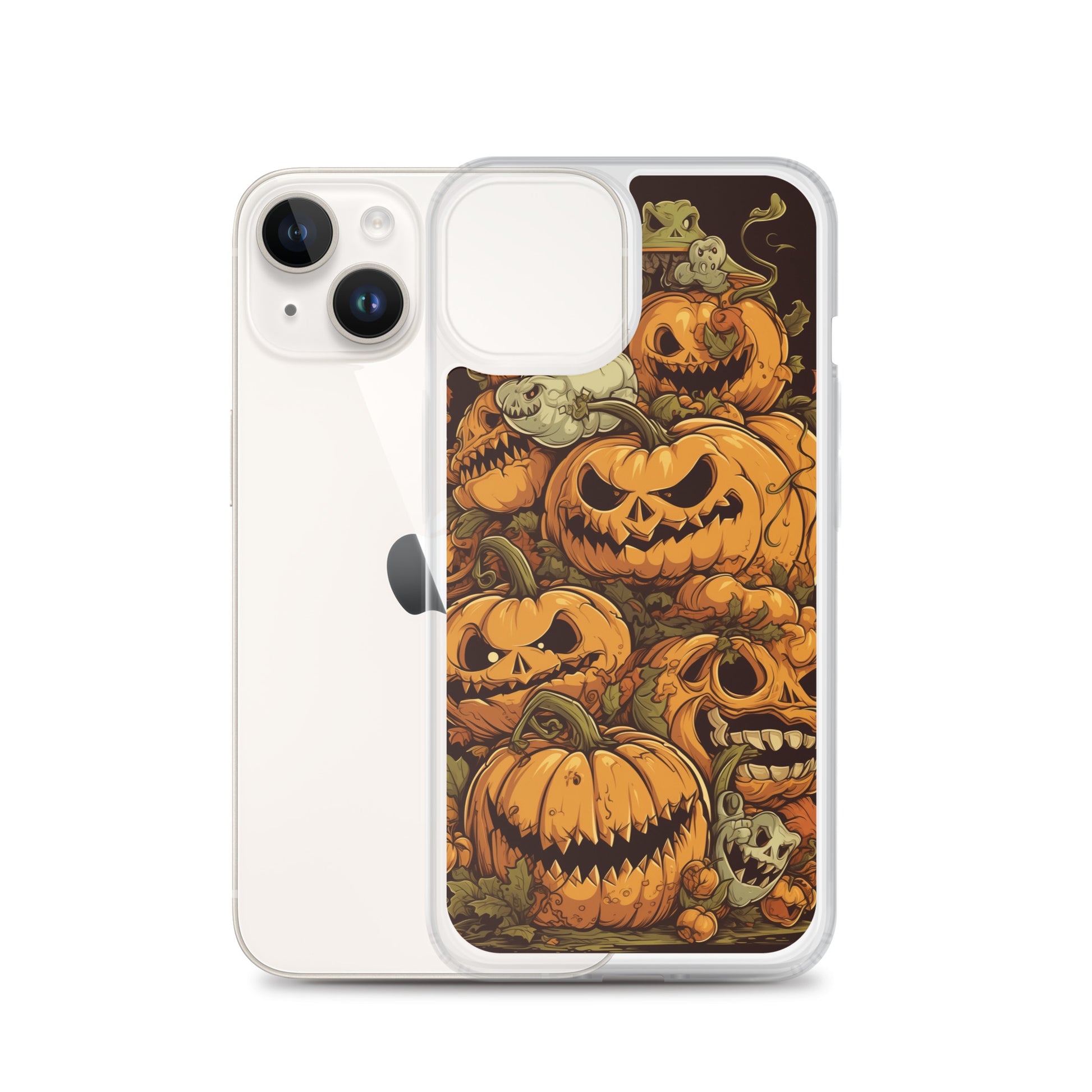 Halloween Pumpkin C Clear Case for iPhone