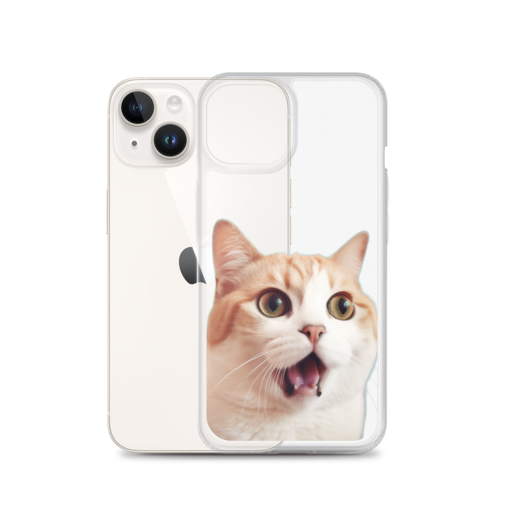 Cat E Clear Case for iPhone