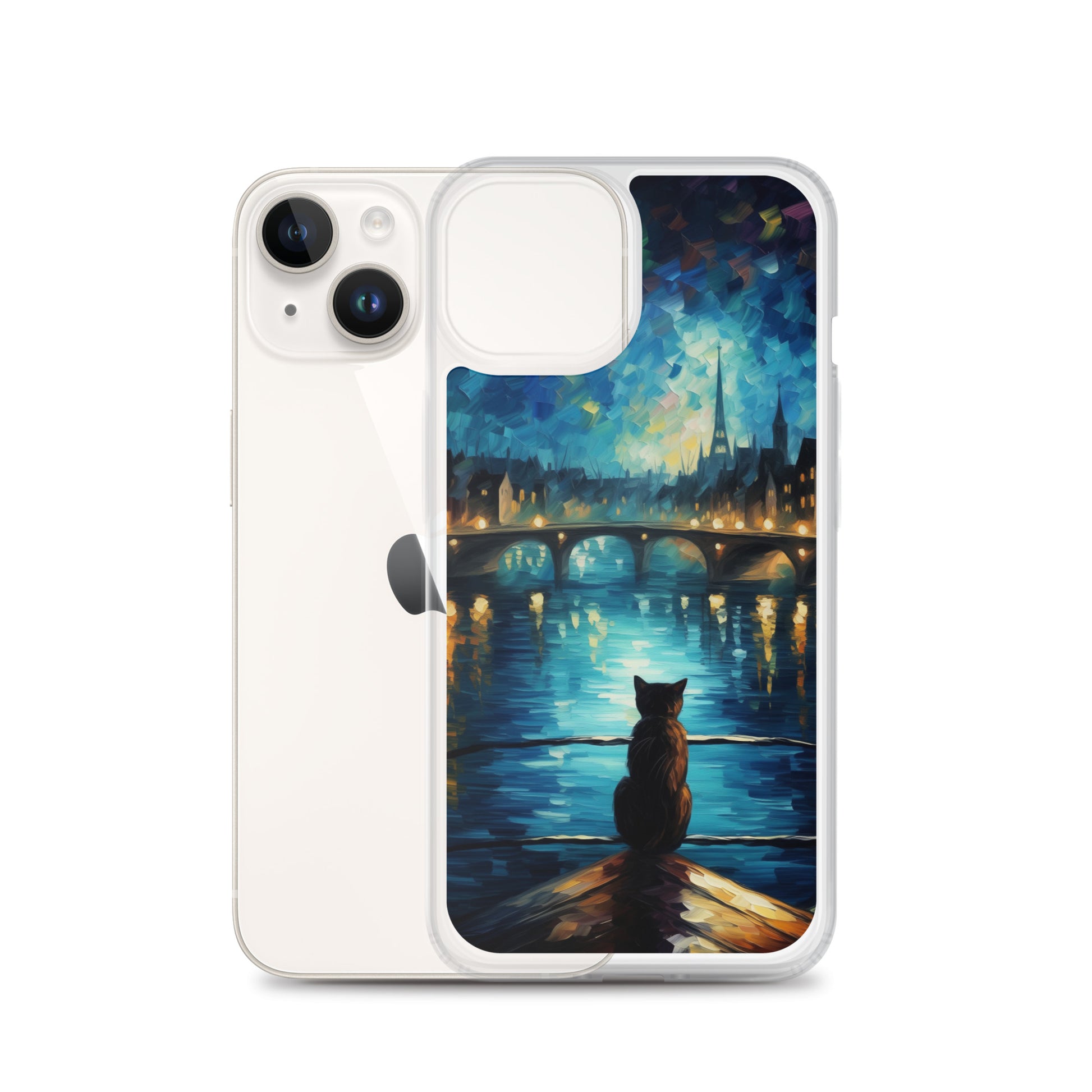 River Cat B Clear Case for iPhone