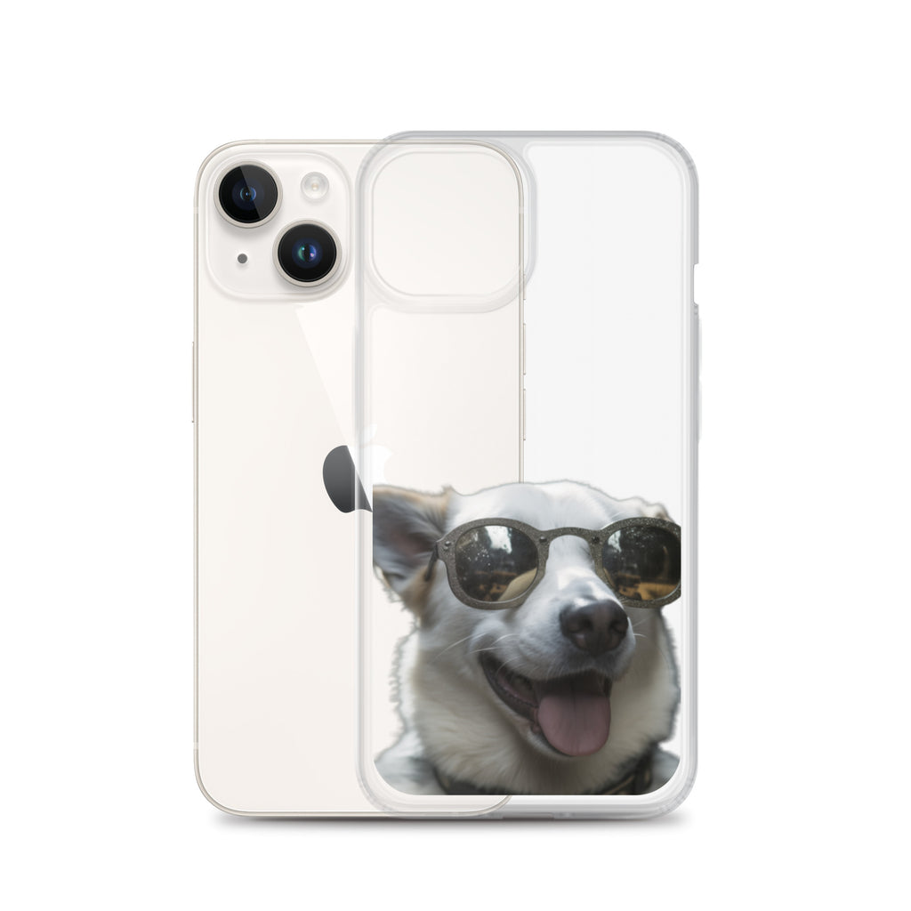 Glasses dog A clear case for iphone
