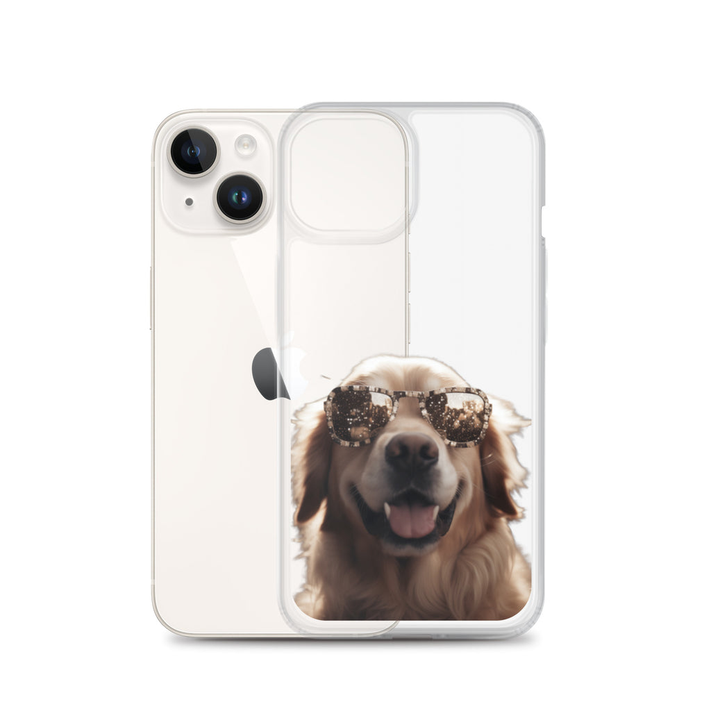 Glasses Dog K Clear Case for iPhone