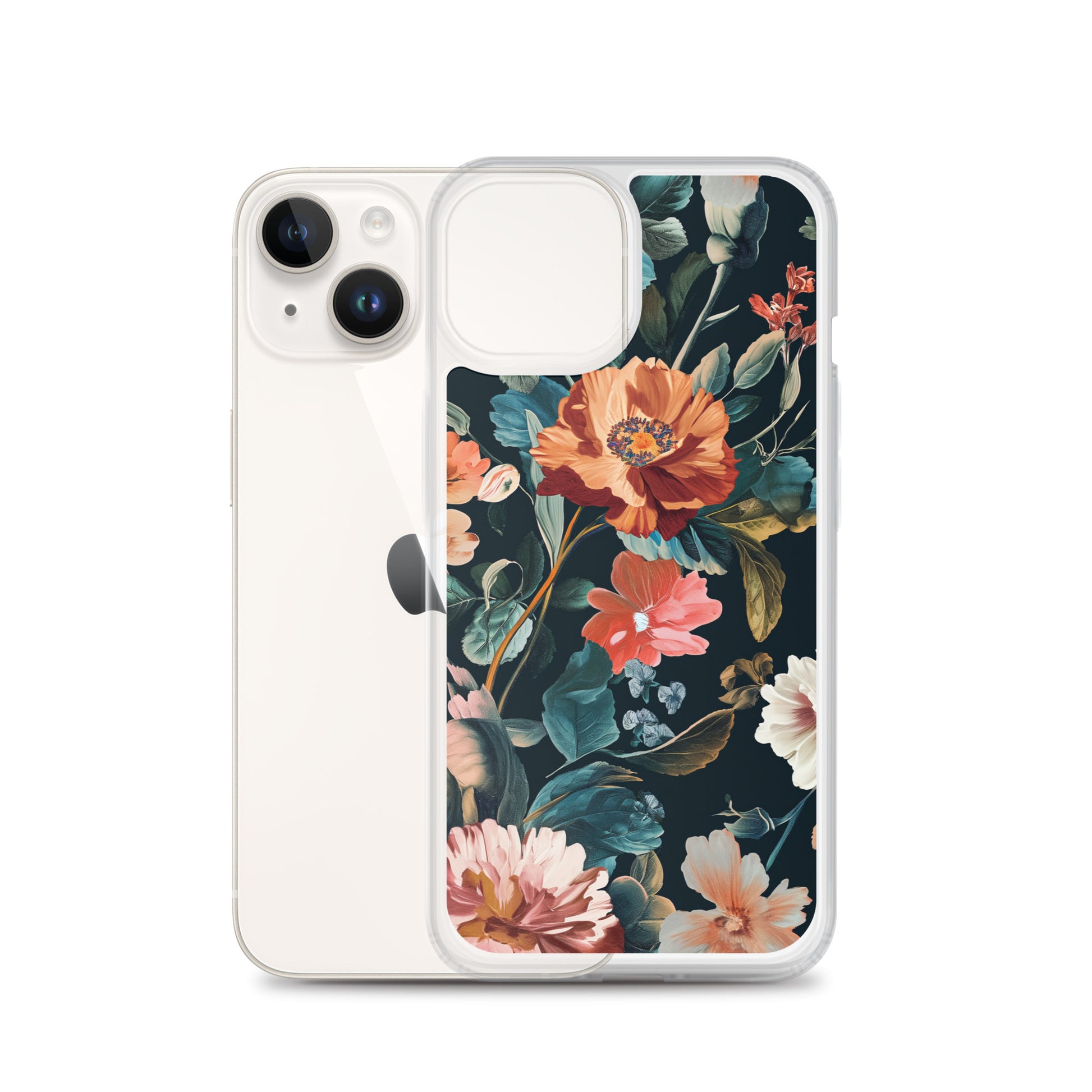 Flower Golden Clear Case for iPhone®