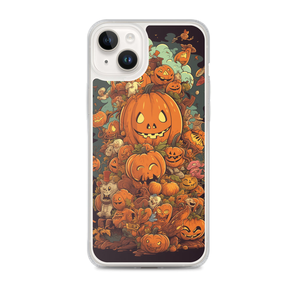 Halloween Pumpkin A Clear Case for iPhone