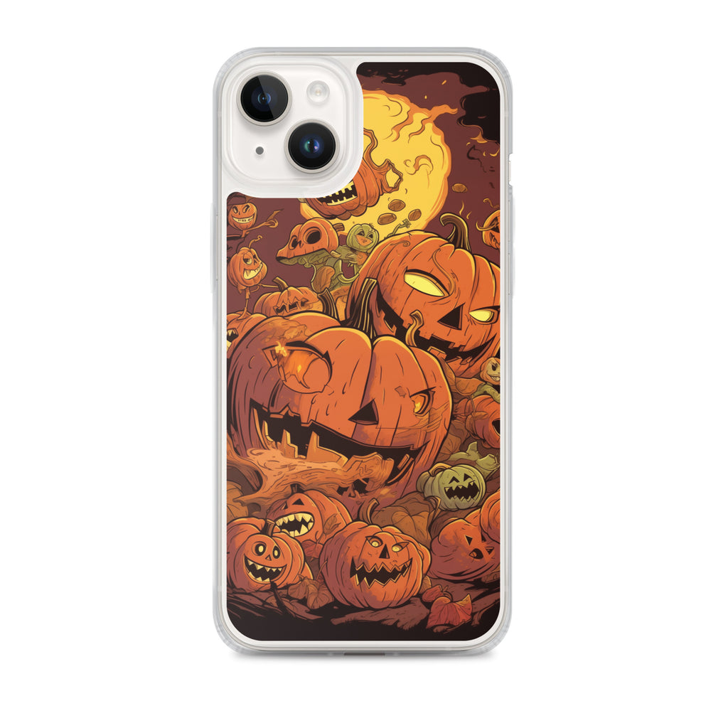 Halloween Pumpkin D Clear Case for iPhone