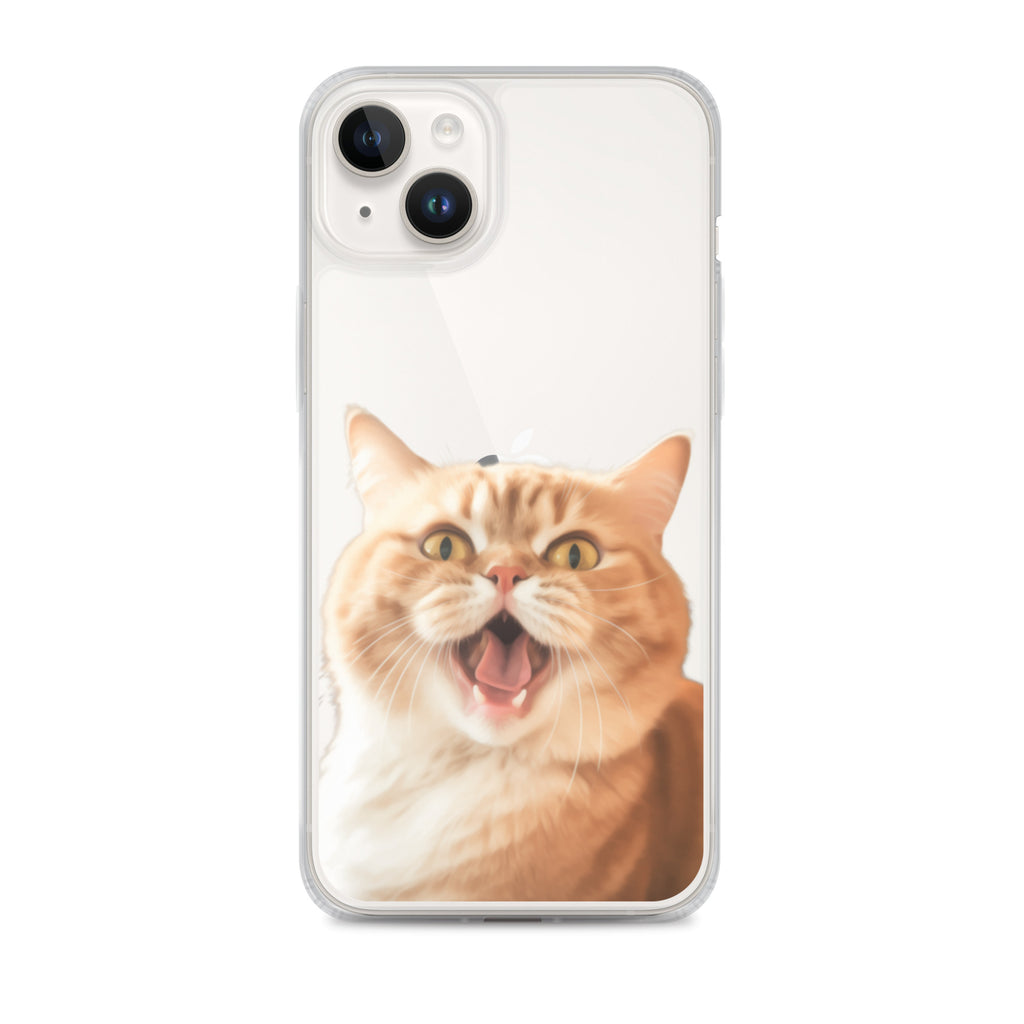 Cat K Clear Case for iPhone