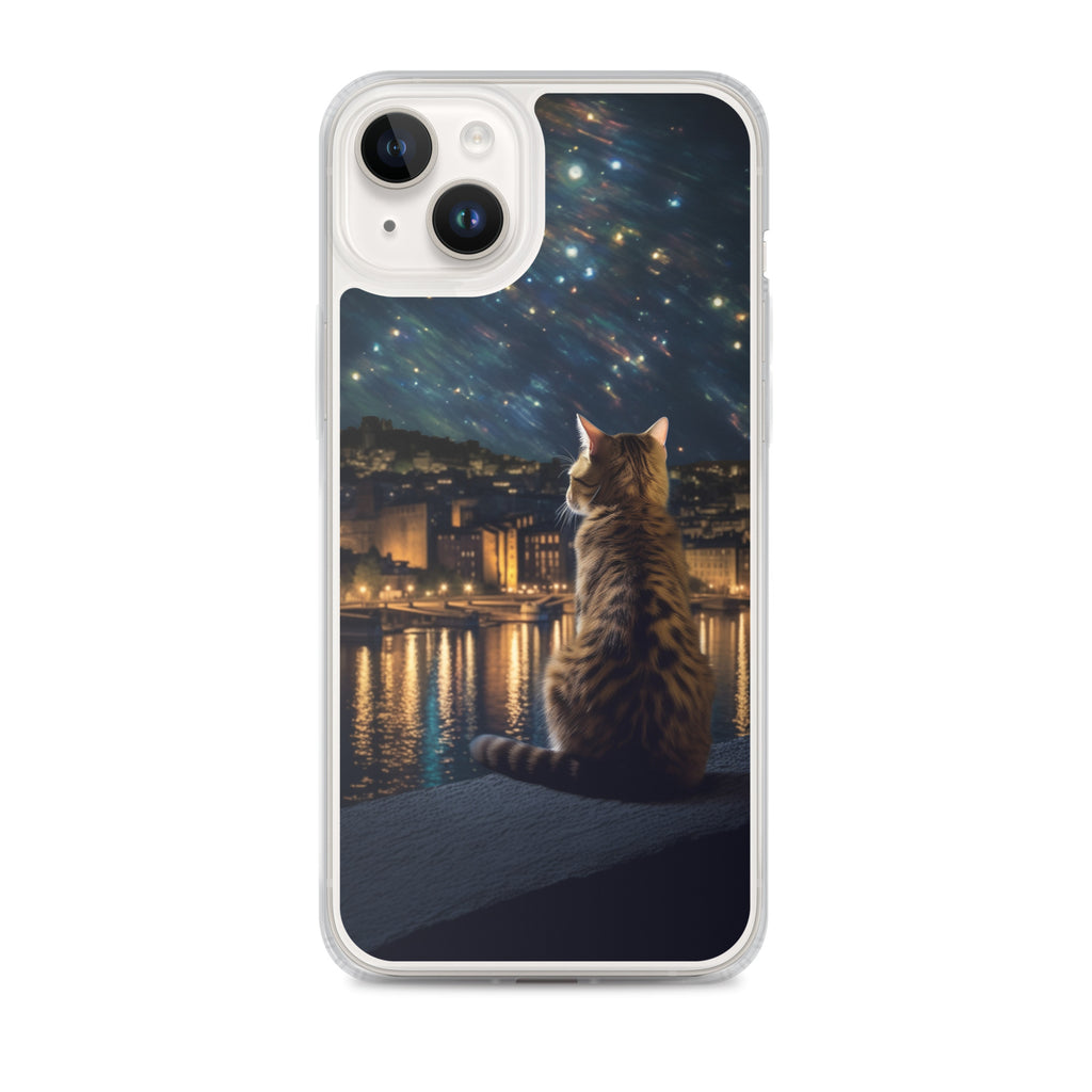 Starry Cat B Clear Case for iPhone