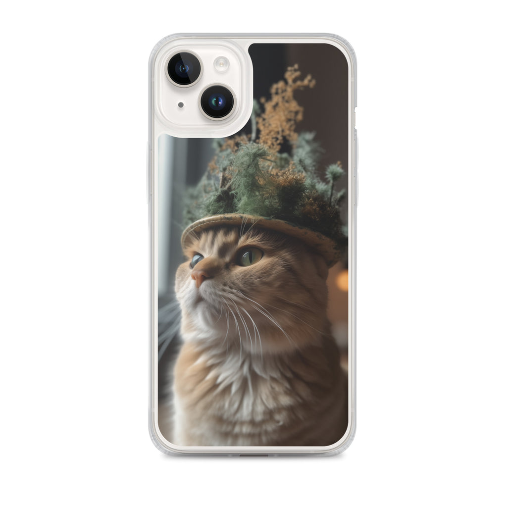 Cat Hat B Clear Case for iPhone