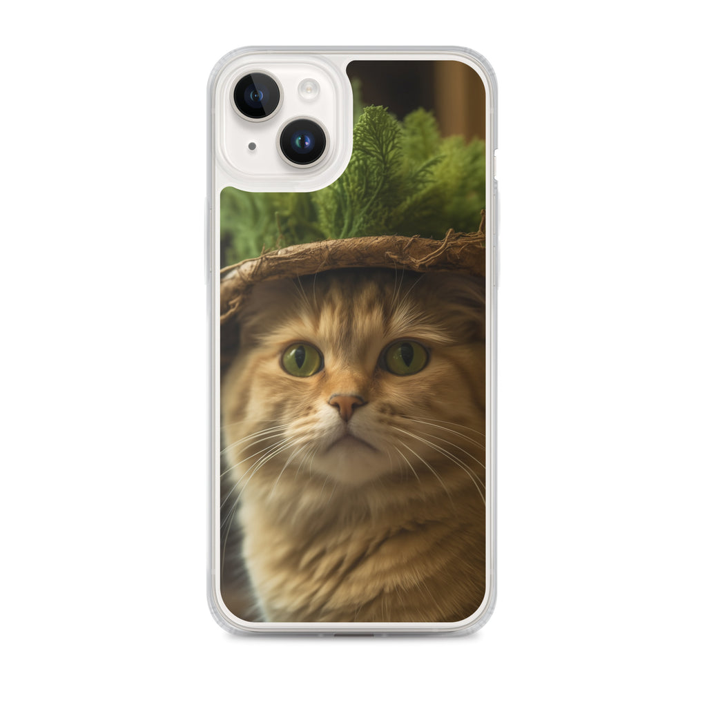 Cat Hat D Clear Case for iPhone