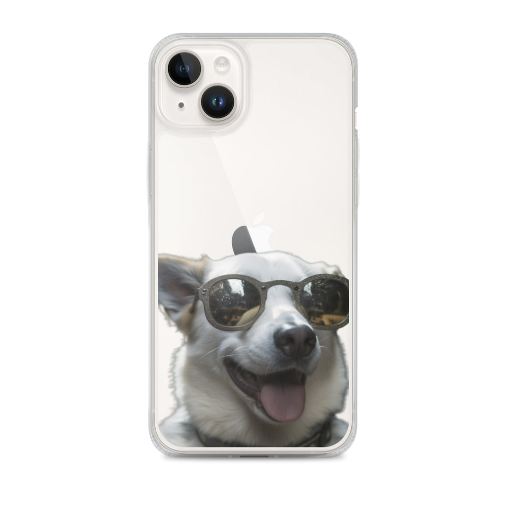 Glasses dog A clear case for iphone