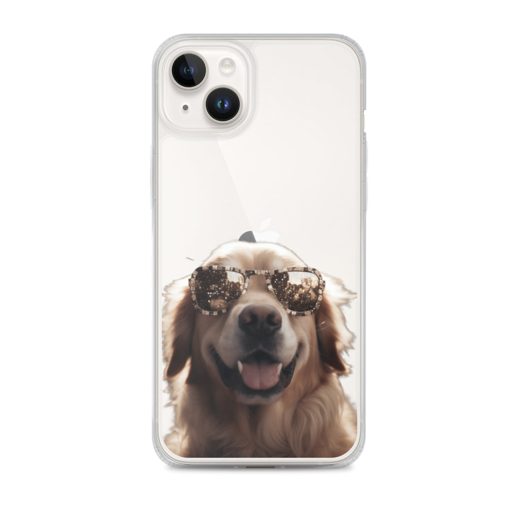 Glasses Dog K Clear Case for iPhone