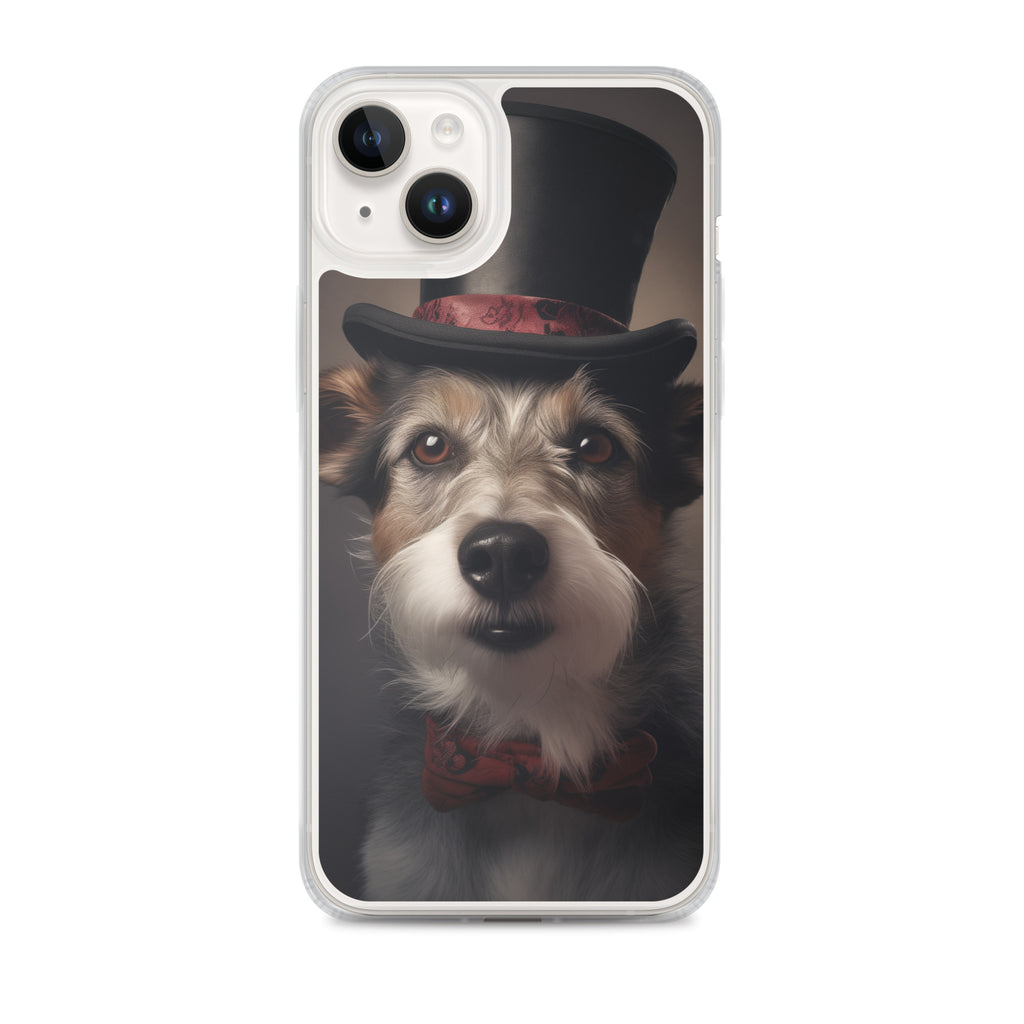 Top Hat Dog E Clear Case for iPhone