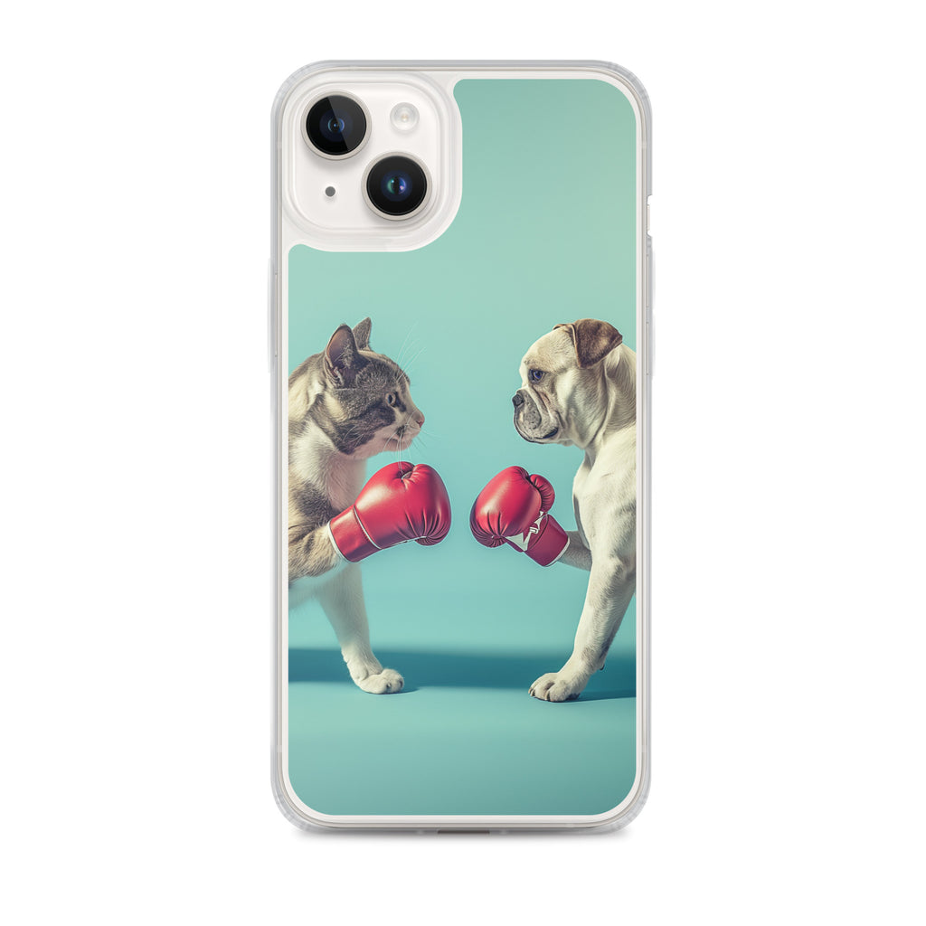 Boxing Dog n Cat C Clear Case for iPhone®