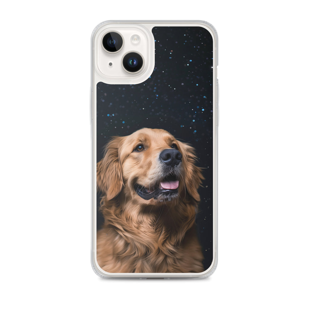 Golden Retriever Starry Night Clear Case for iPhone®