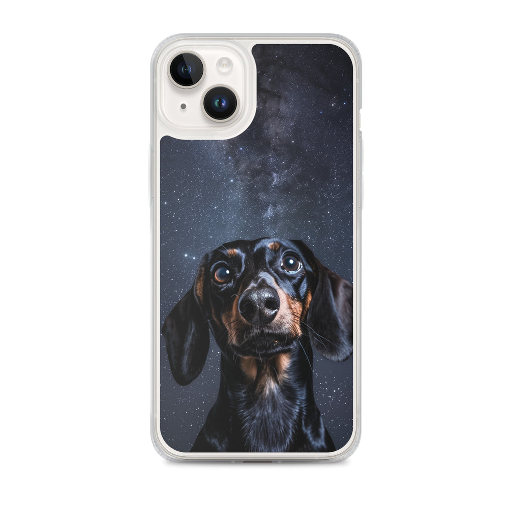 Dachshund Starry Night Clear Case for iPhone®