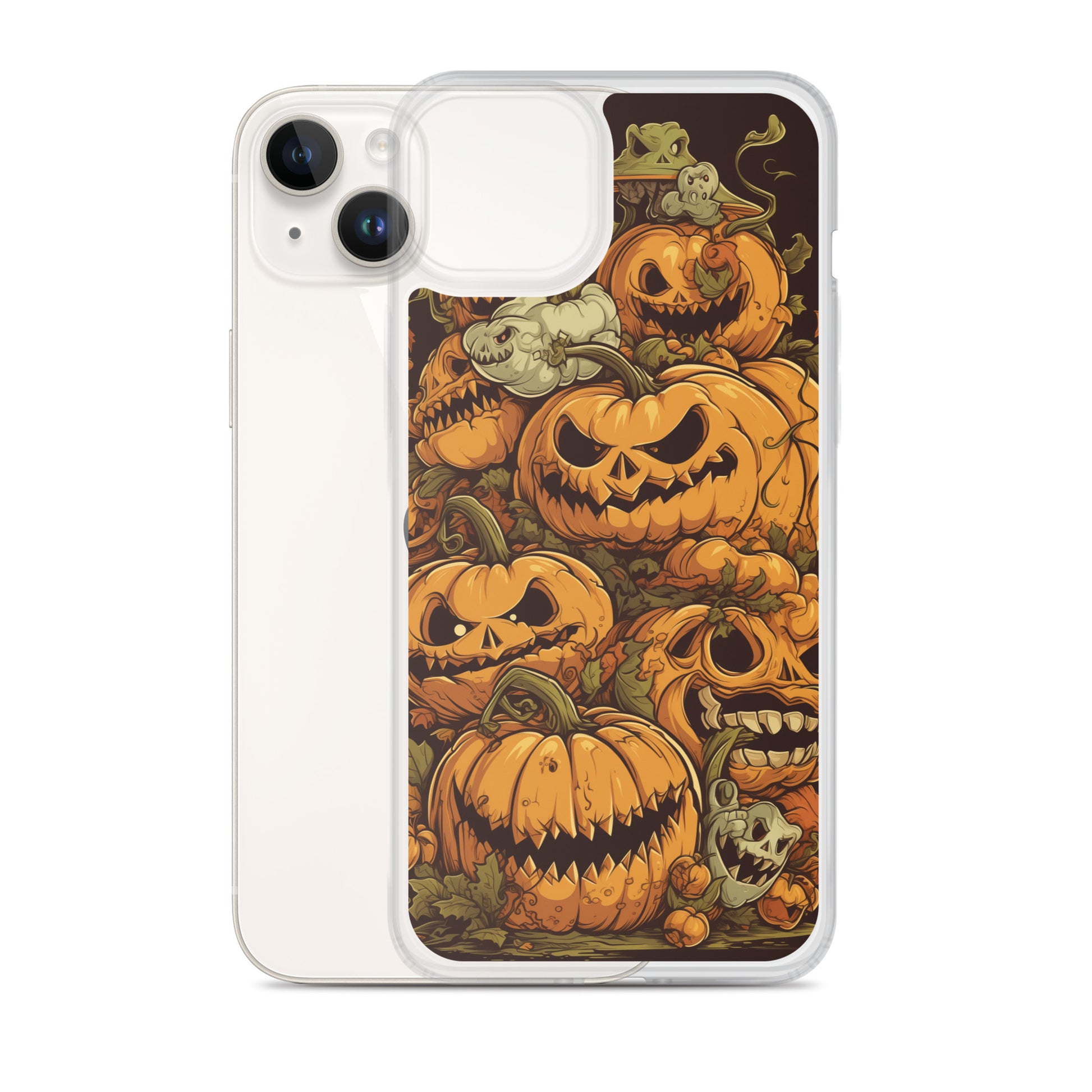 Halloween Pumpkin C Clear Case for iPhone