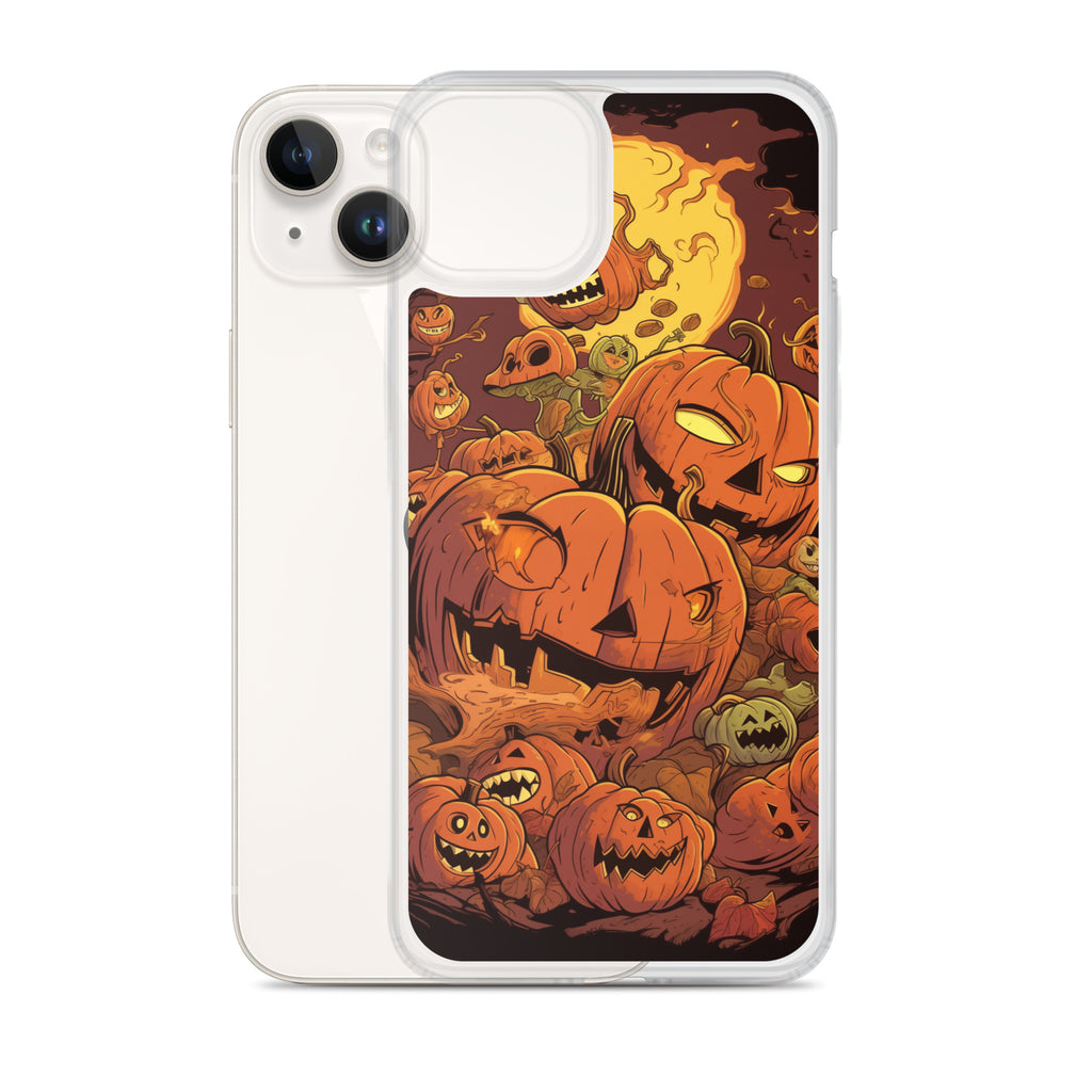 Halloween Pumpkin D Clear Case for iPhone