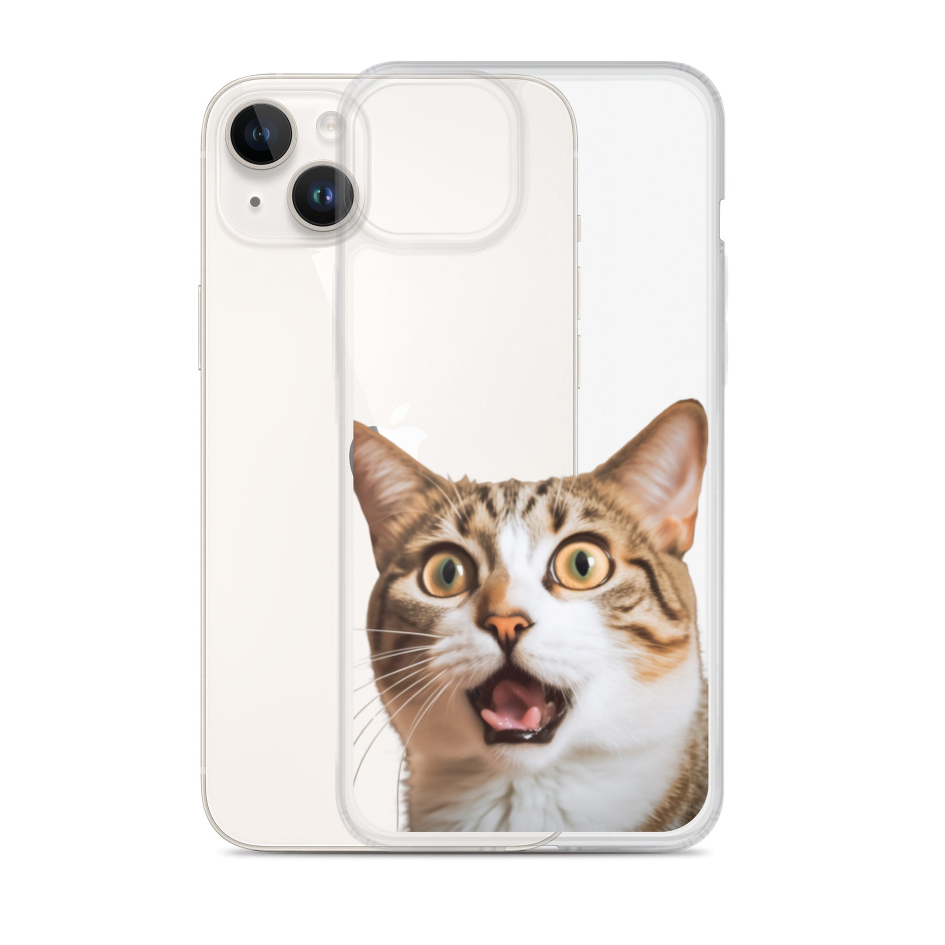 Cat A Clear Case for iPhone