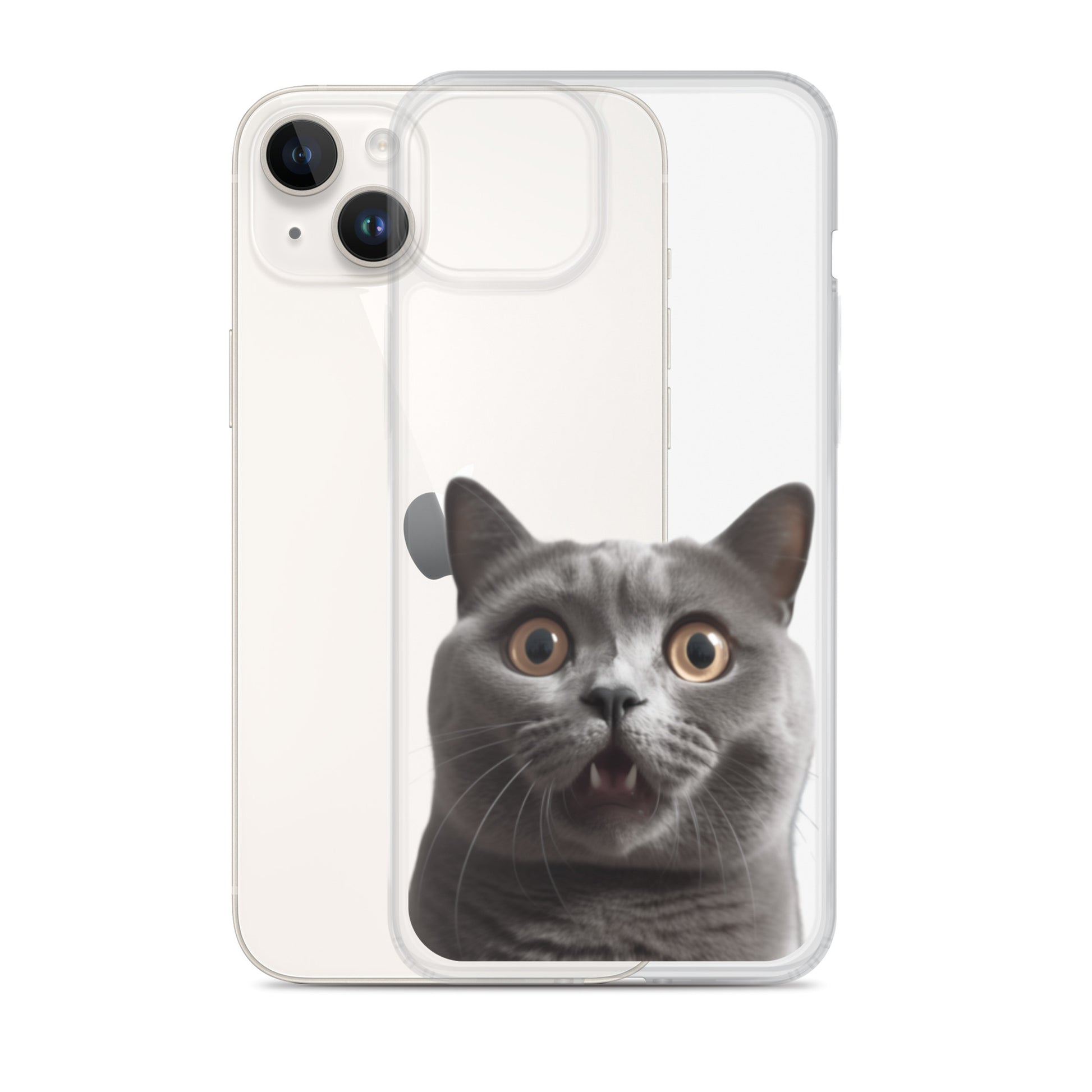 Cat B Clear Case for iPhone