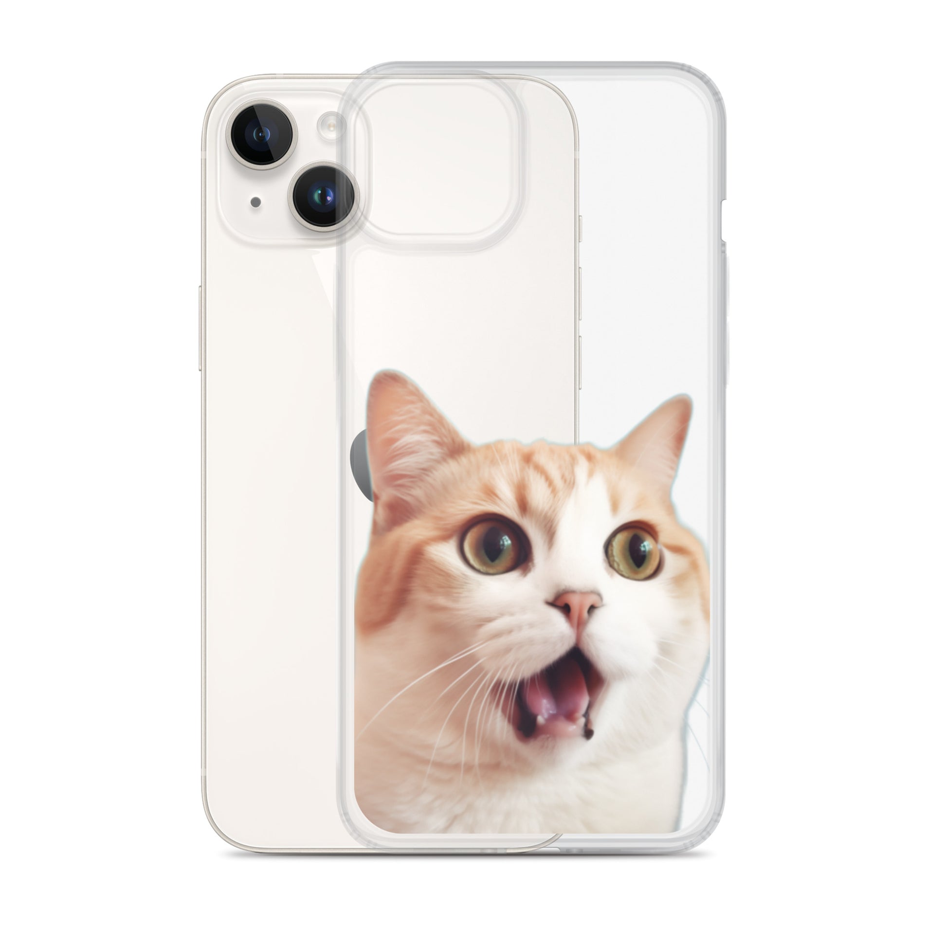Cat E Clear Case for iPhone