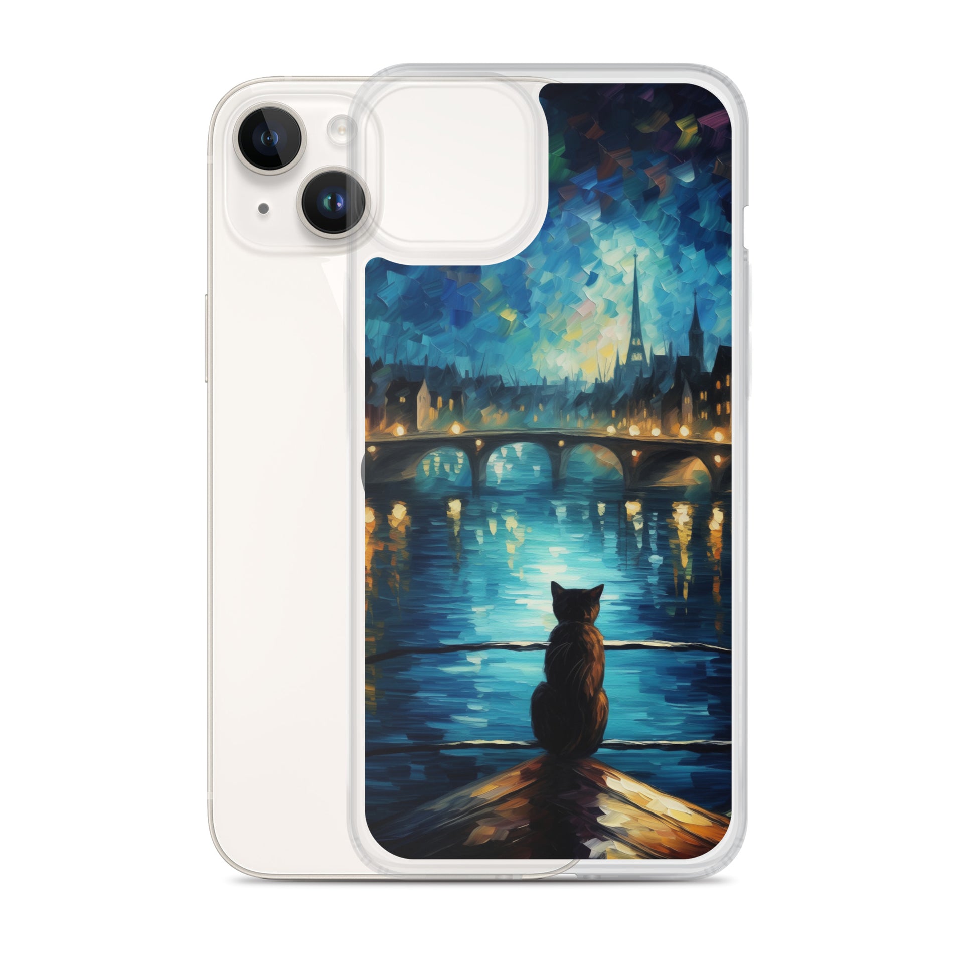River Cat B Clear Case for iPhone