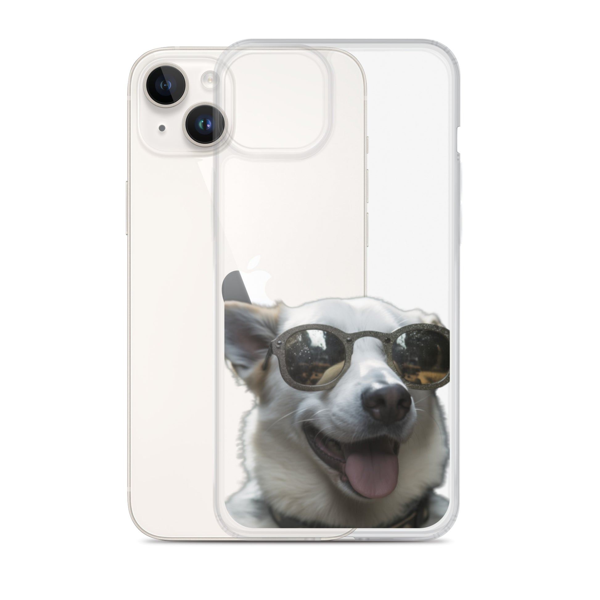 Glasses dog A clear case for iphone