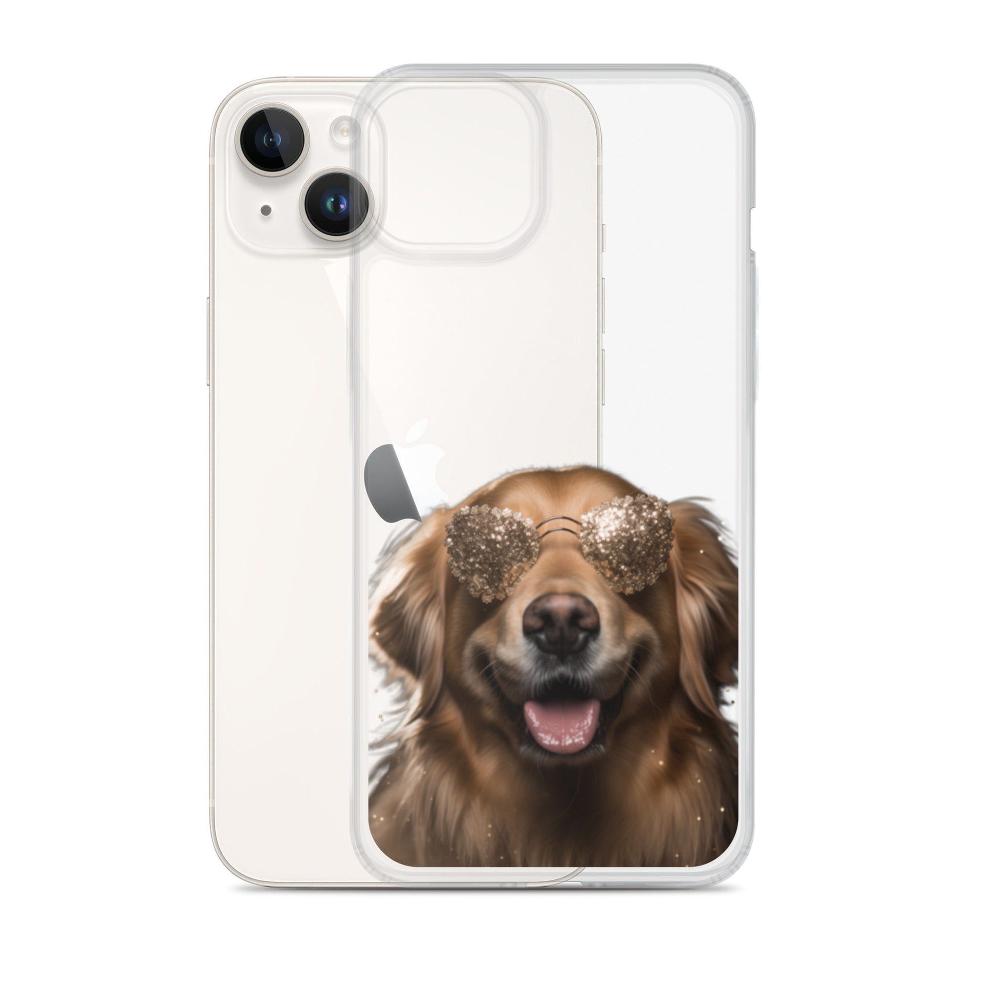 Glasses Dog G Clear Case for iPhone