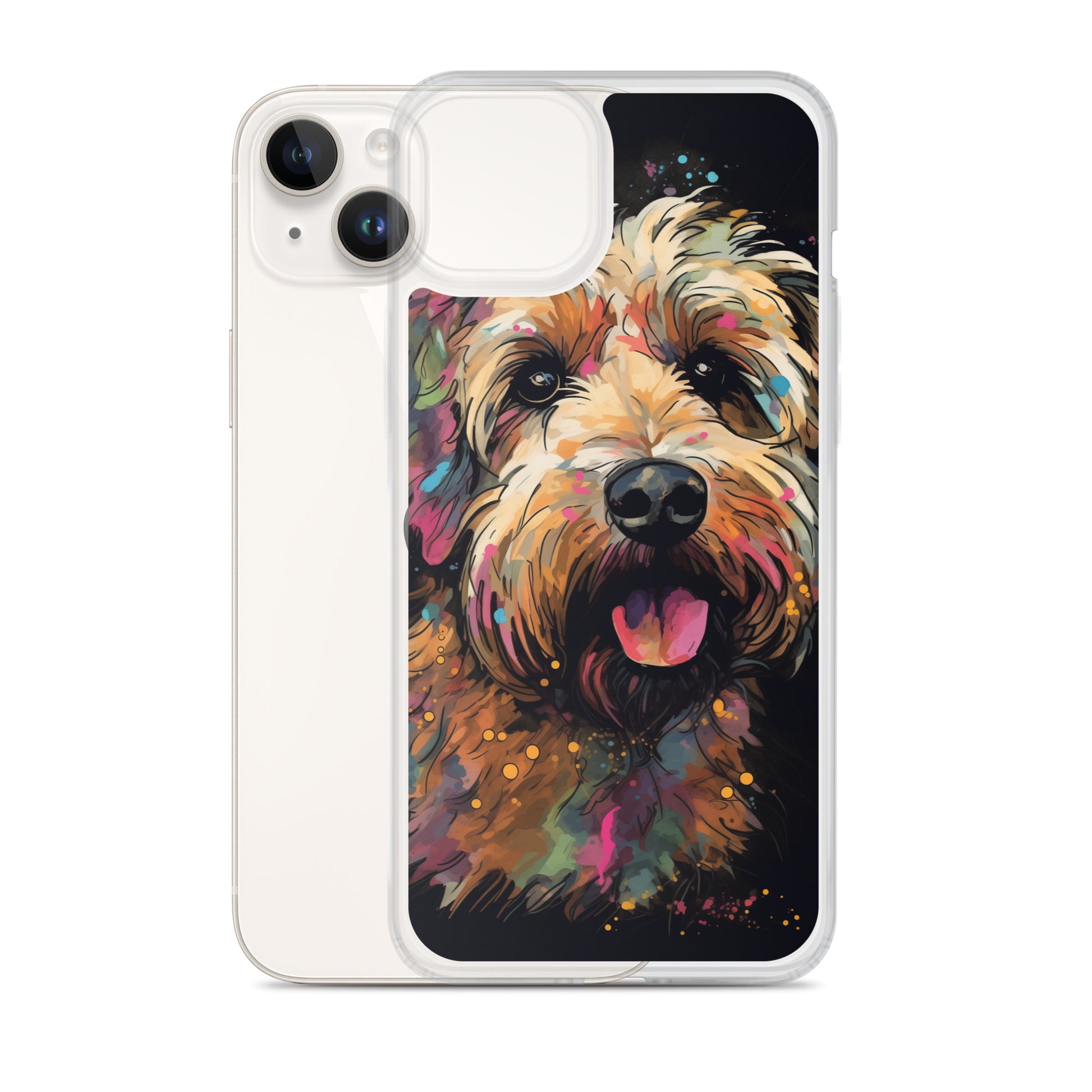 Van Gogh Style Dog A Clear Case for iPhone