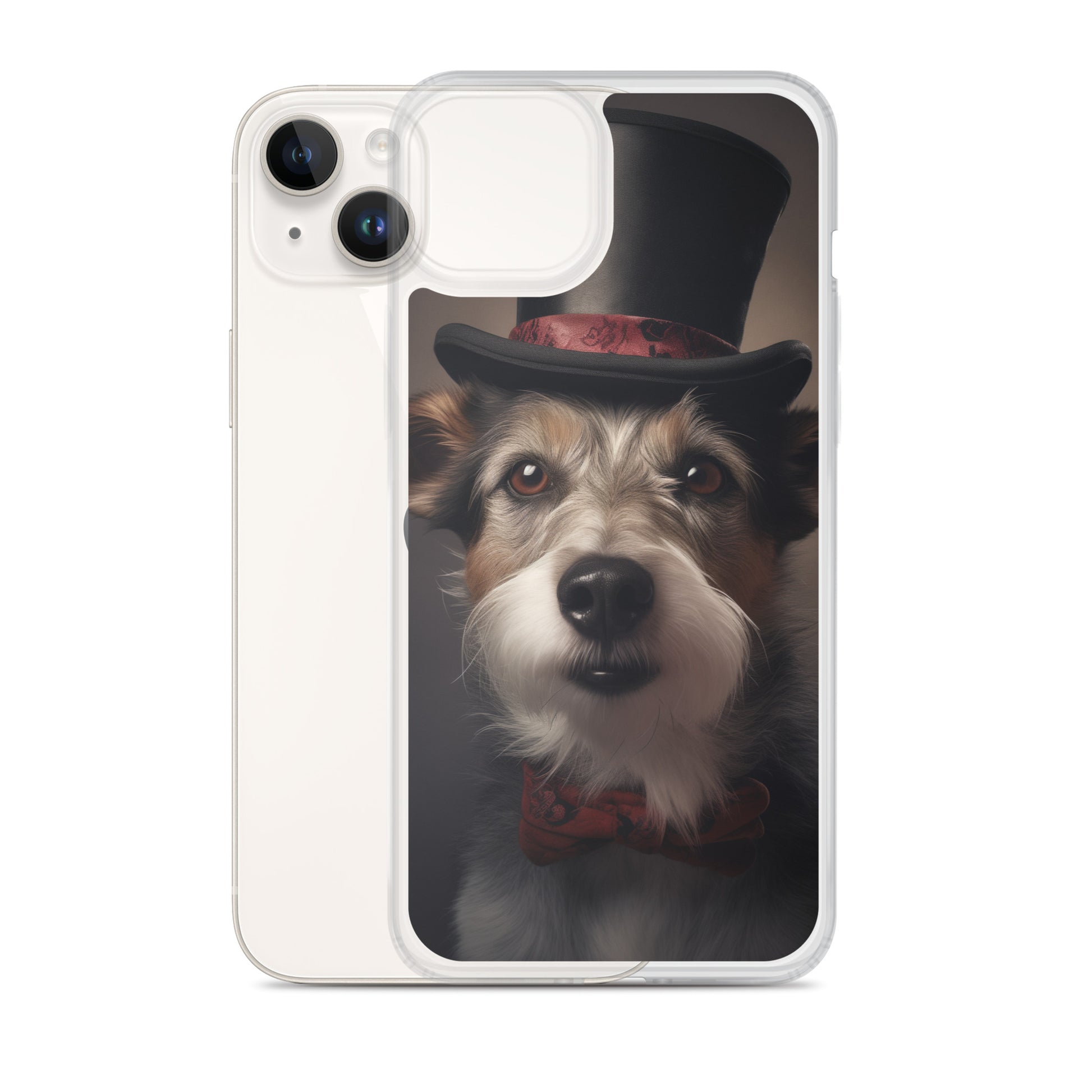 Top Hat Dog E Clear Case for iPhone