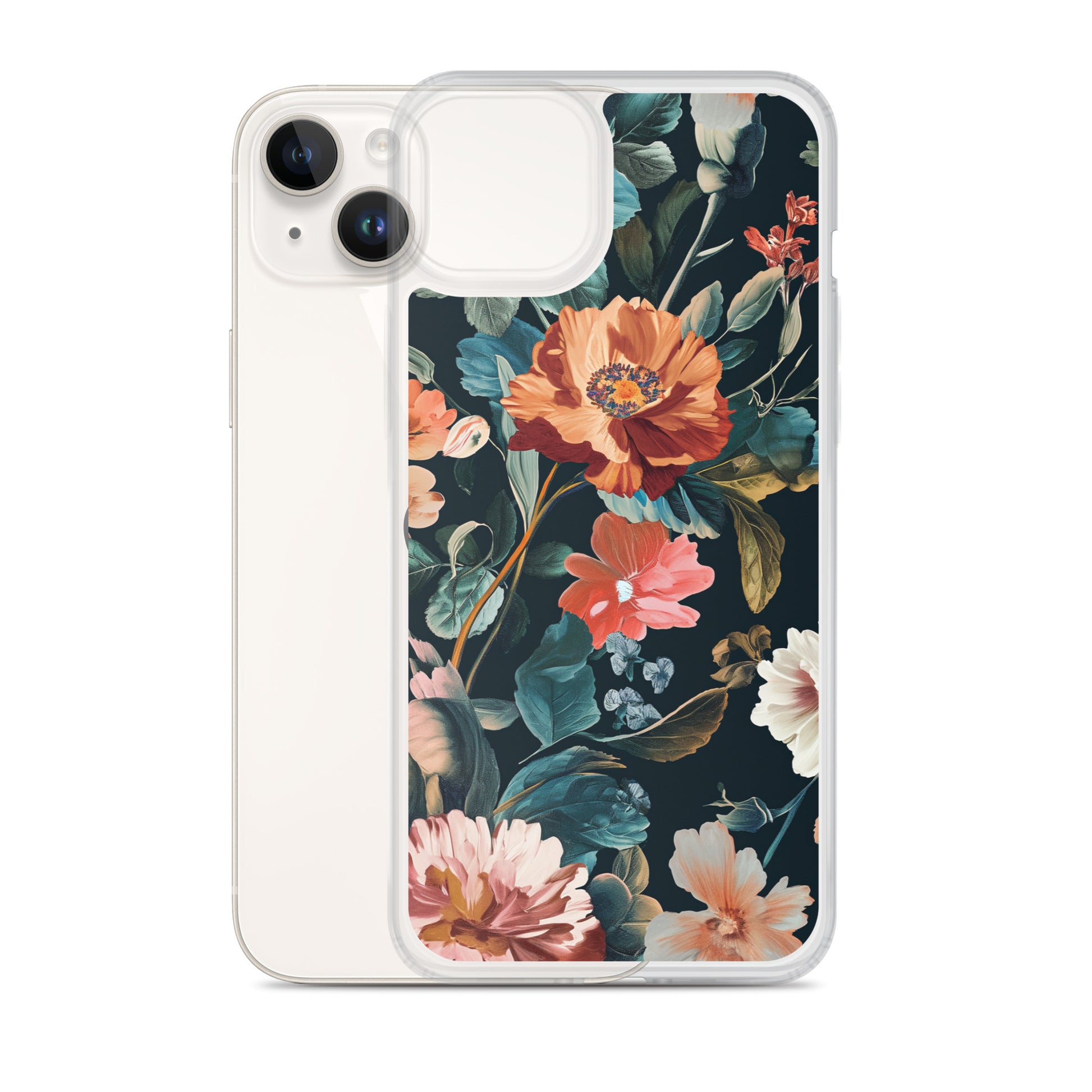 Flower Golden Clear Case for iPhone®