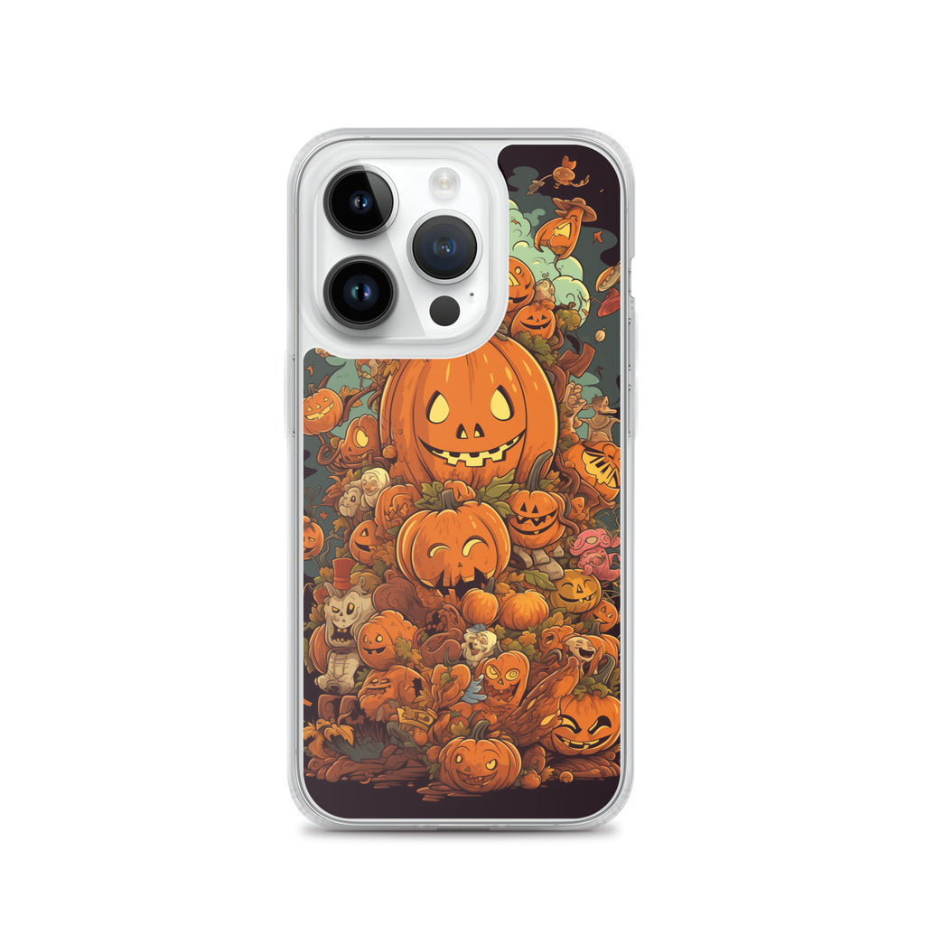 Halloween Pumpkin A Clear Case for iPhone