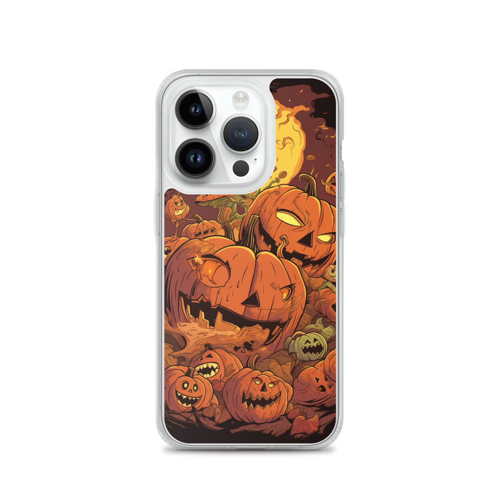 Halloween Pumpkin D Clear Case for iPhone