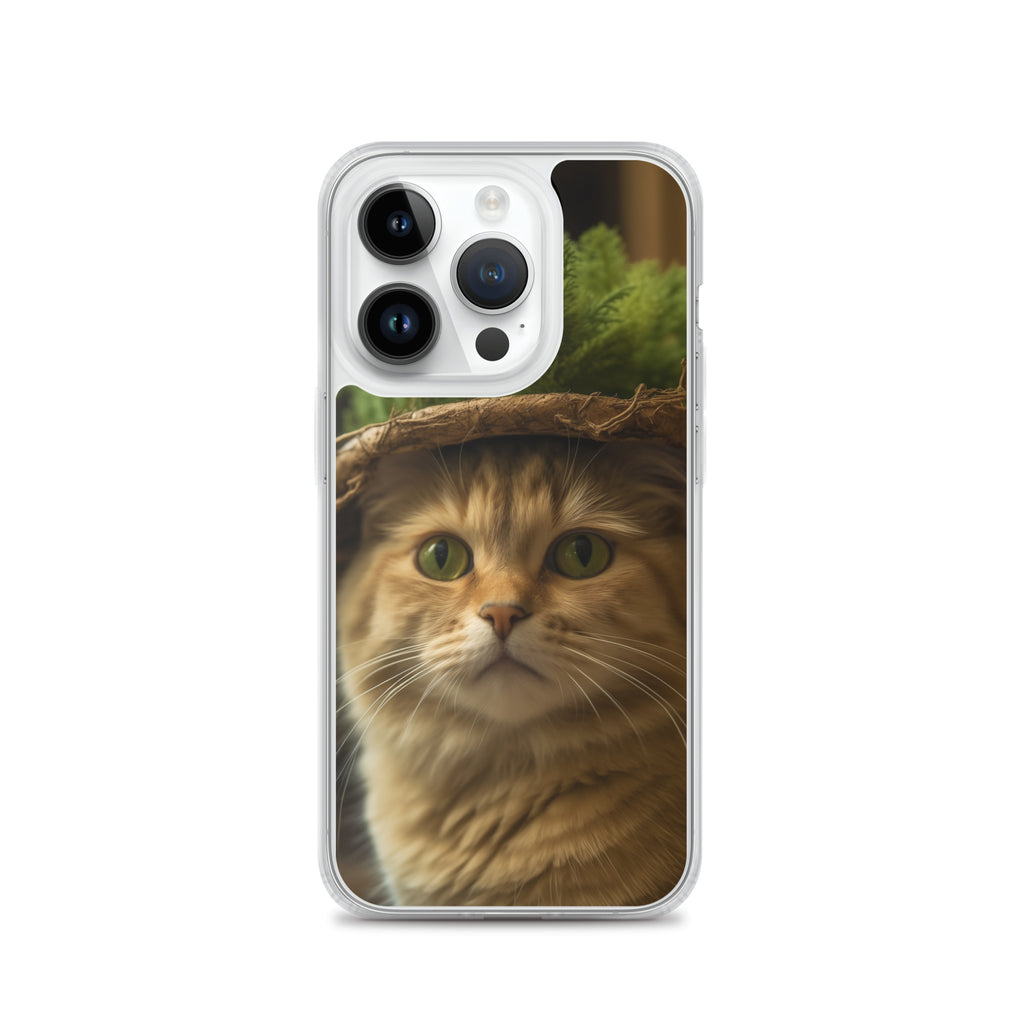 Cat Hat D Clear Case for iPhone