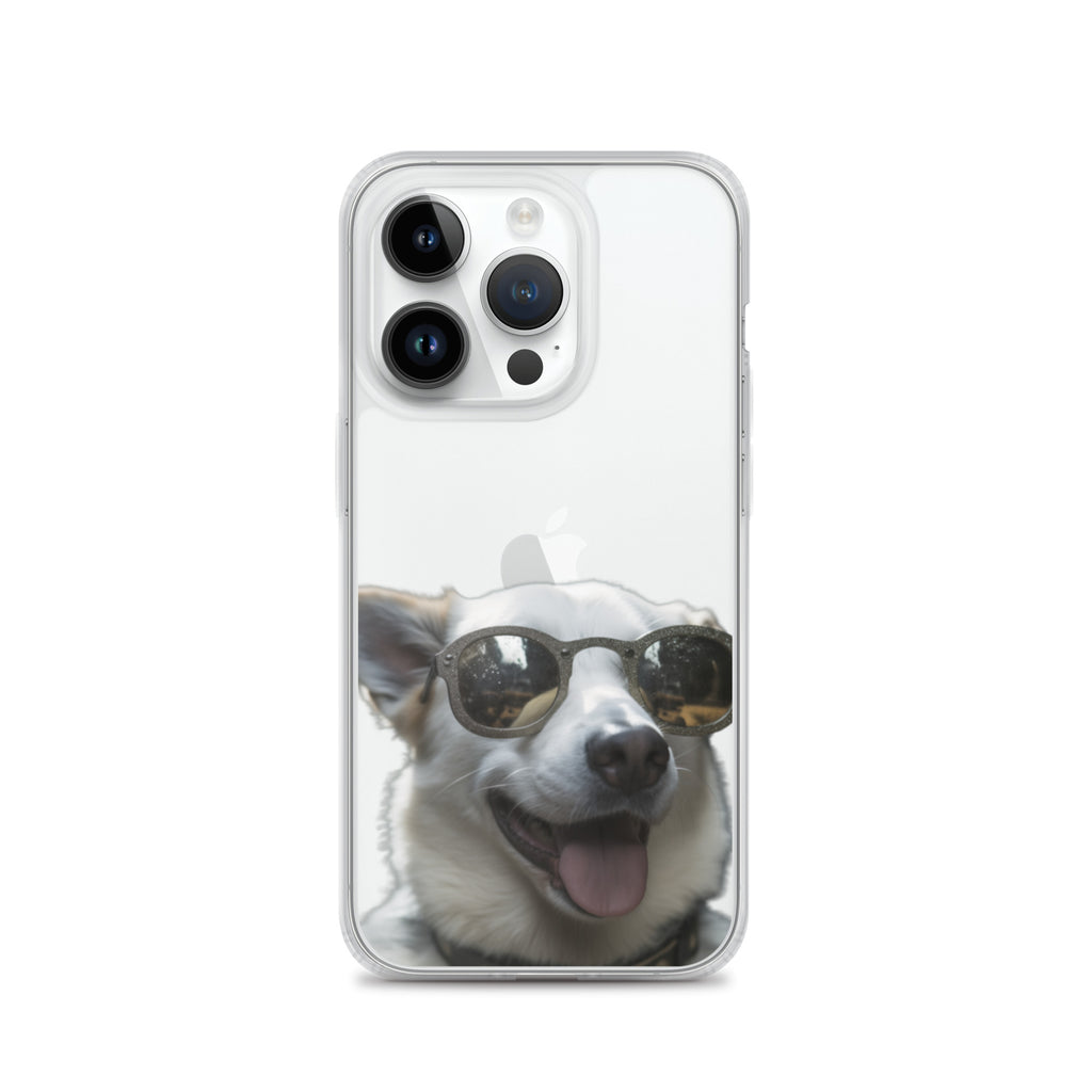 Glasses dog A clear case for iphone