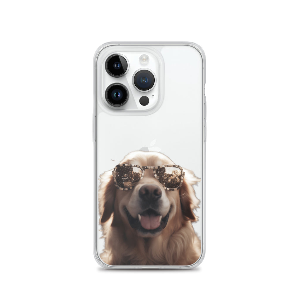 Glasses Dog K Clear Case for iPhone