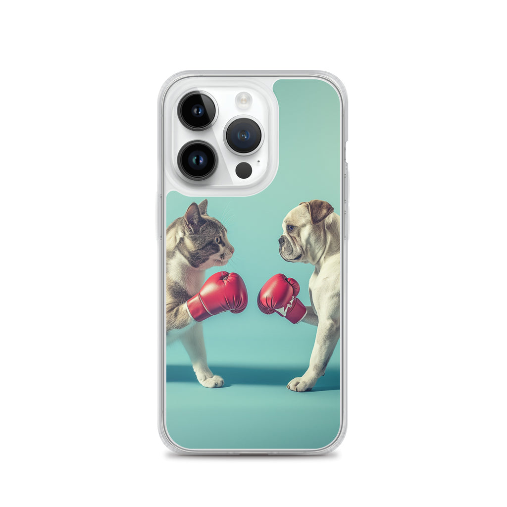 Boxing Dog n Cat C Clear Case for iPhone®