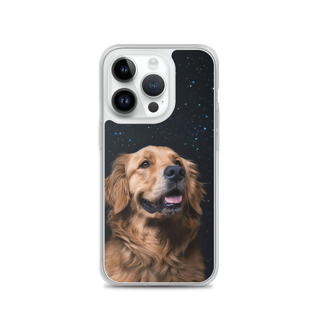 Golden Retriever Starry Night Clear Case for iPhone®