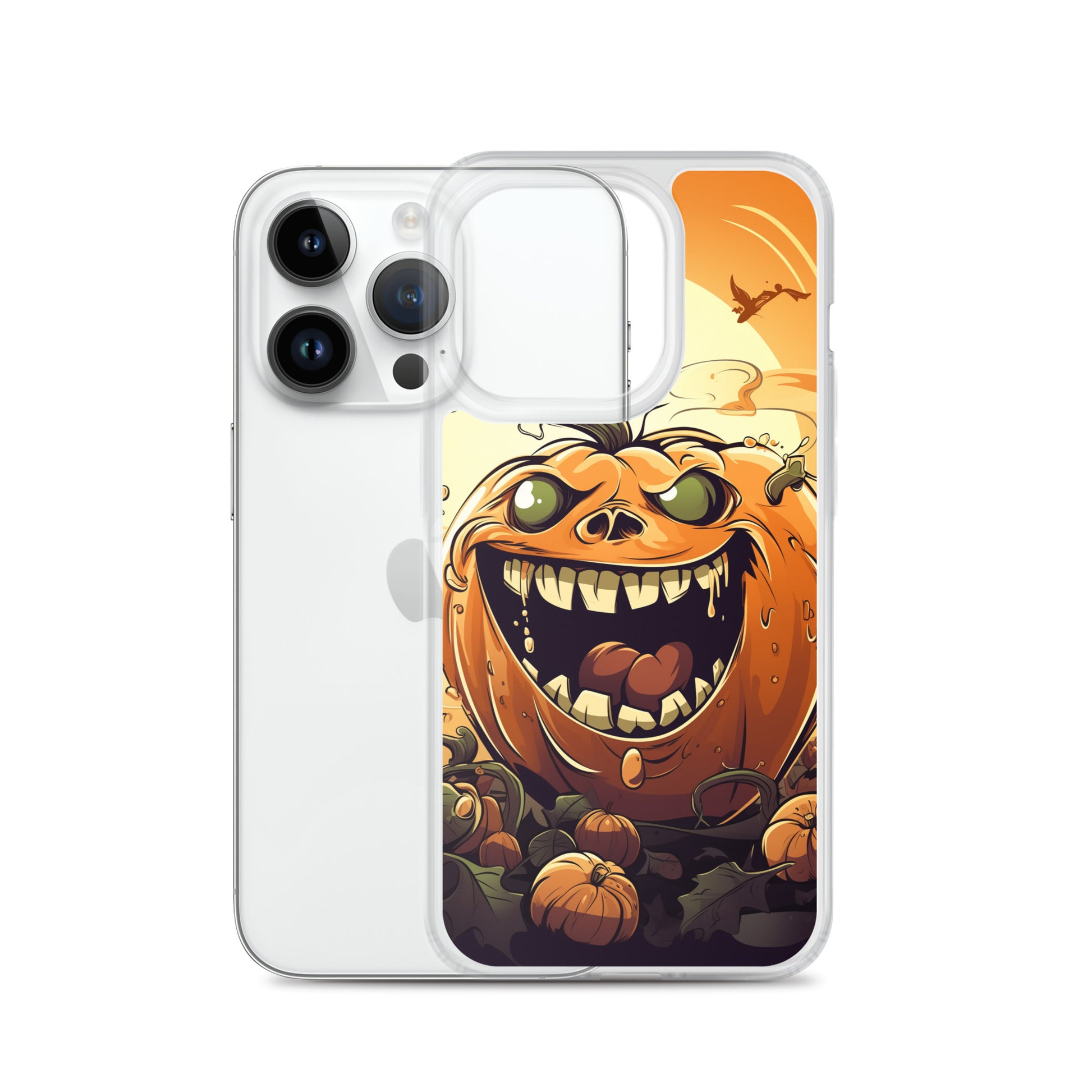 Halloween Pumpkin B Clear Case for iPhone