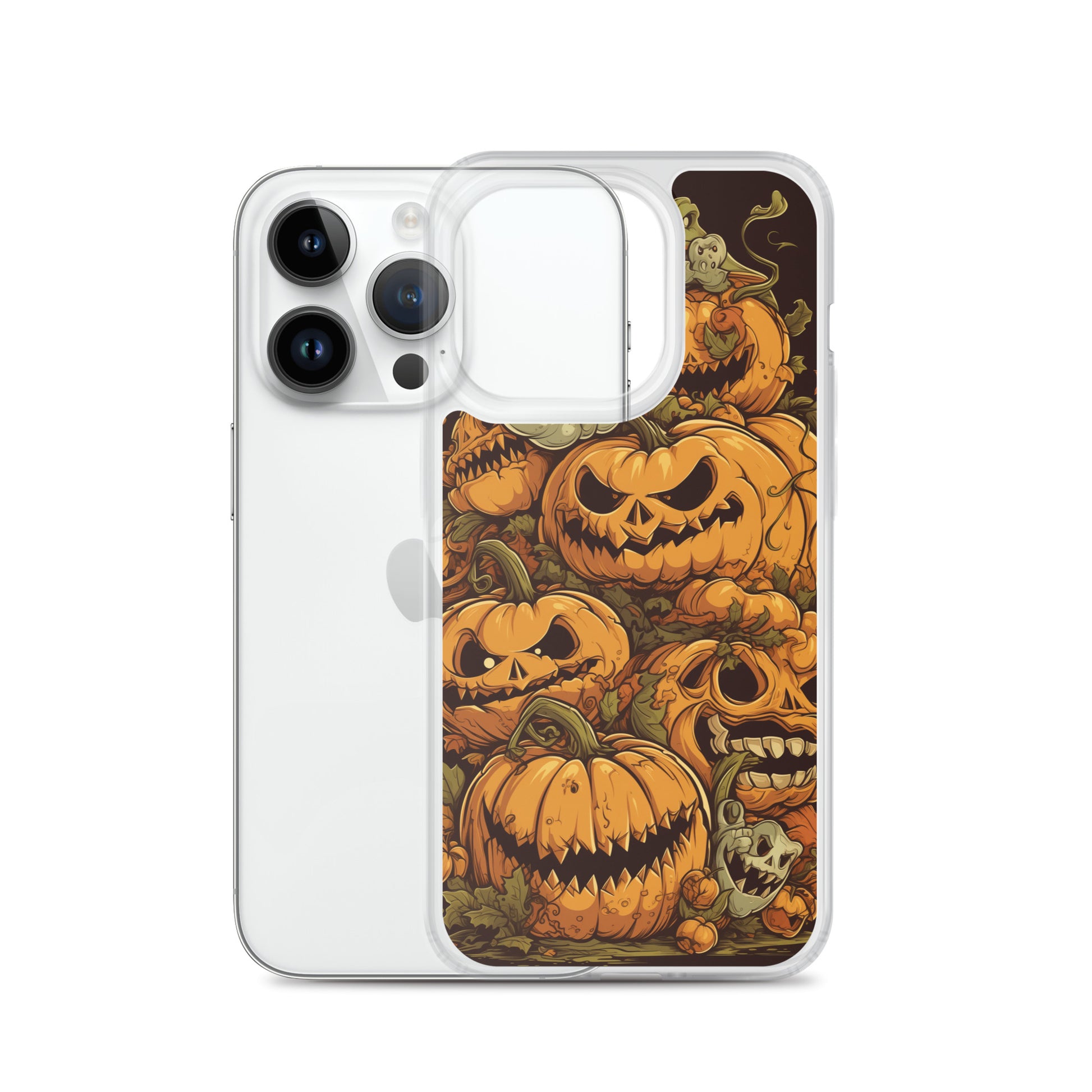 Halloween Pumpkin C Clear Case for iPhone