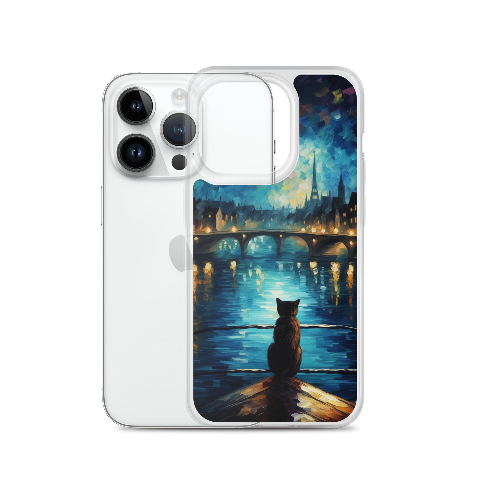 River Cat B Clear Case for iPhone