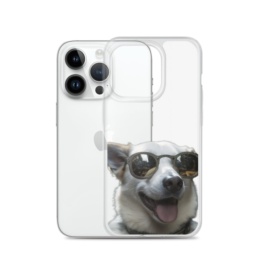 Glasses dog A clear case for iphone