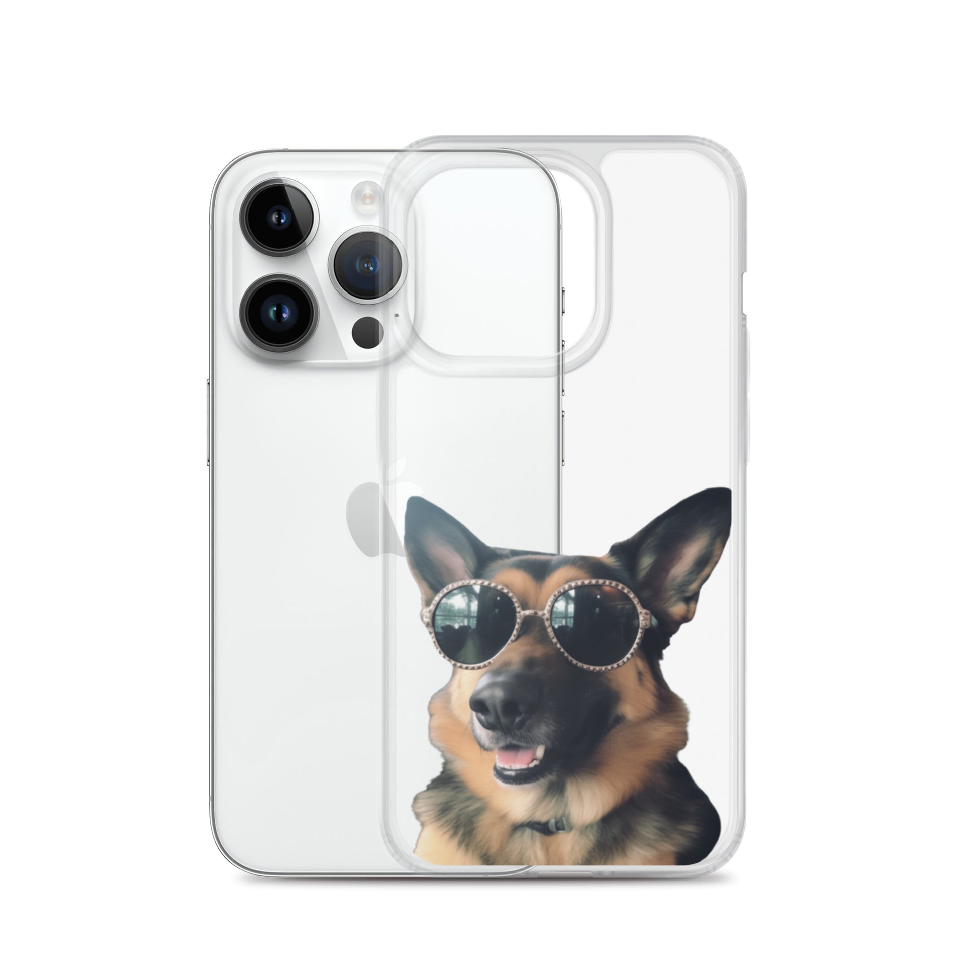 Glasses Dog D Clear Case for iPhone