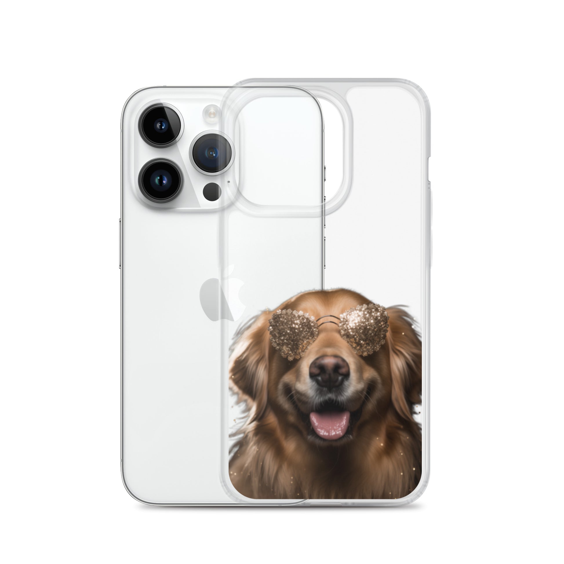 Glasses Dog G Clear Case for iPhone