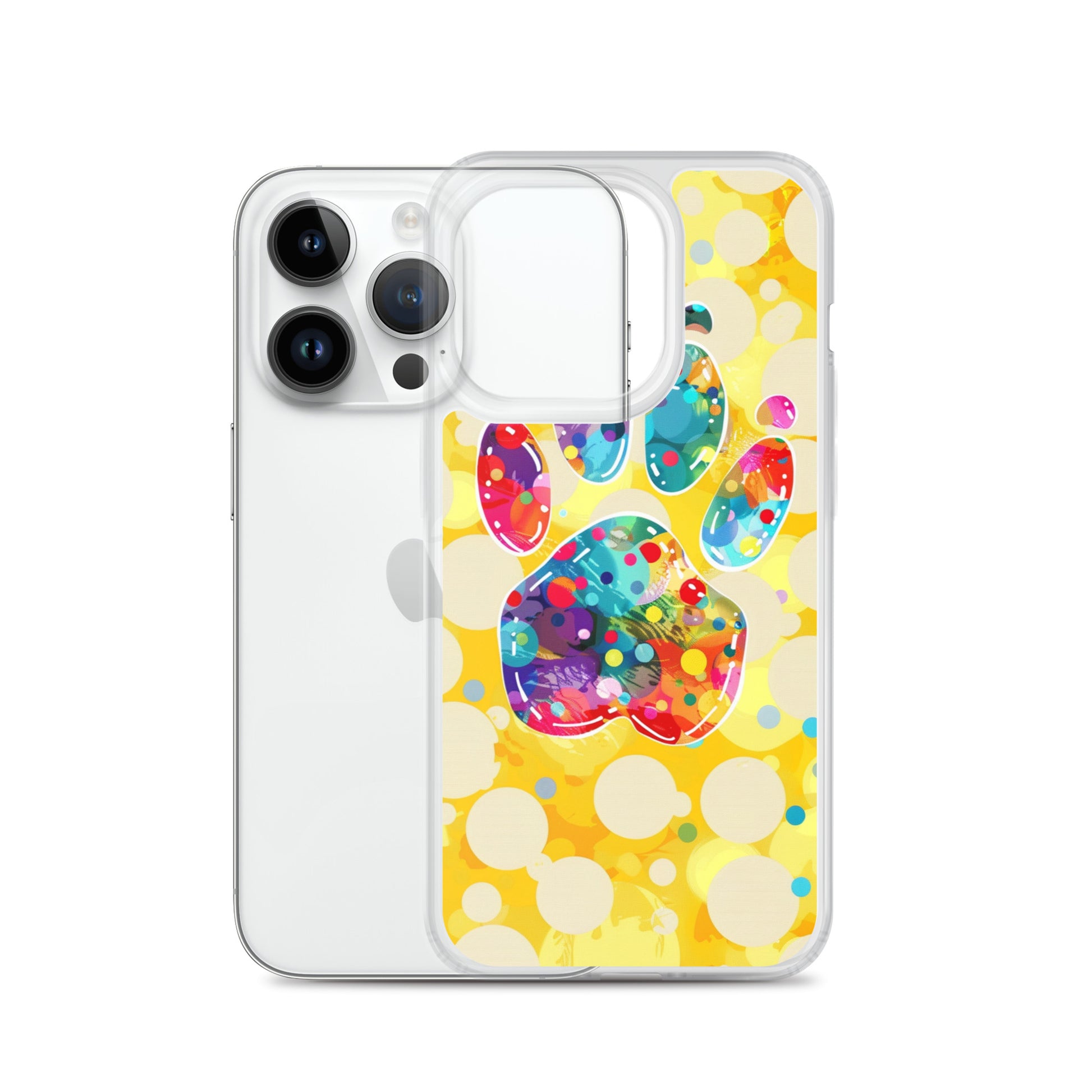 Artistic PawPrints Borealis Clear Case for iPhone®