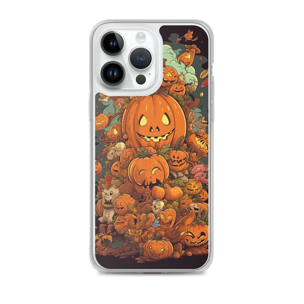 Halloween Pumpkin A Clear Case for iPhone