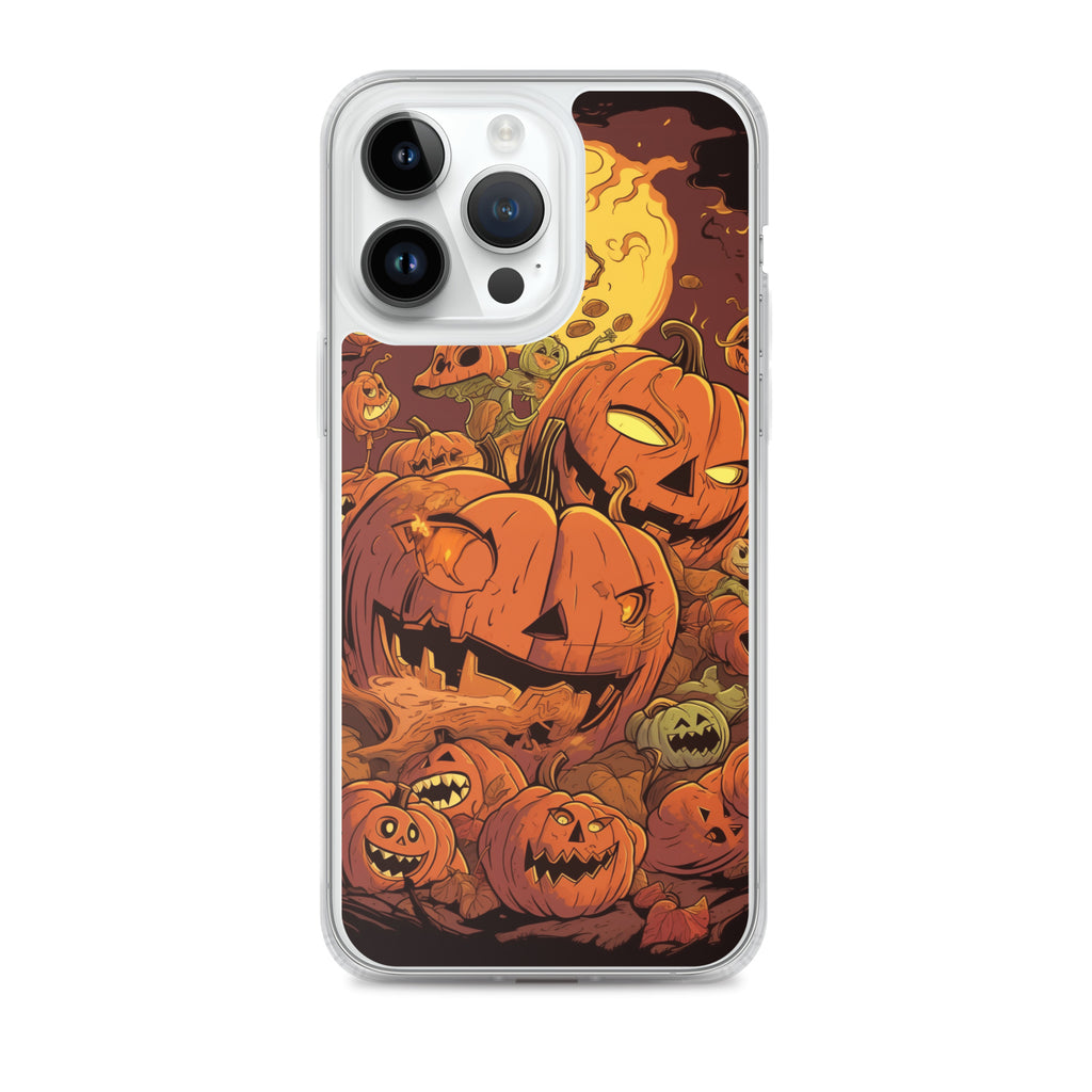 Halloween Pumpkin D Clear Case for iPhone