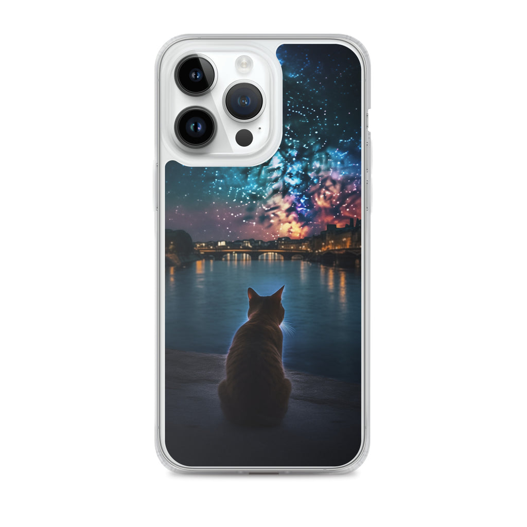 Starry Cat C Clear Case for iPhone