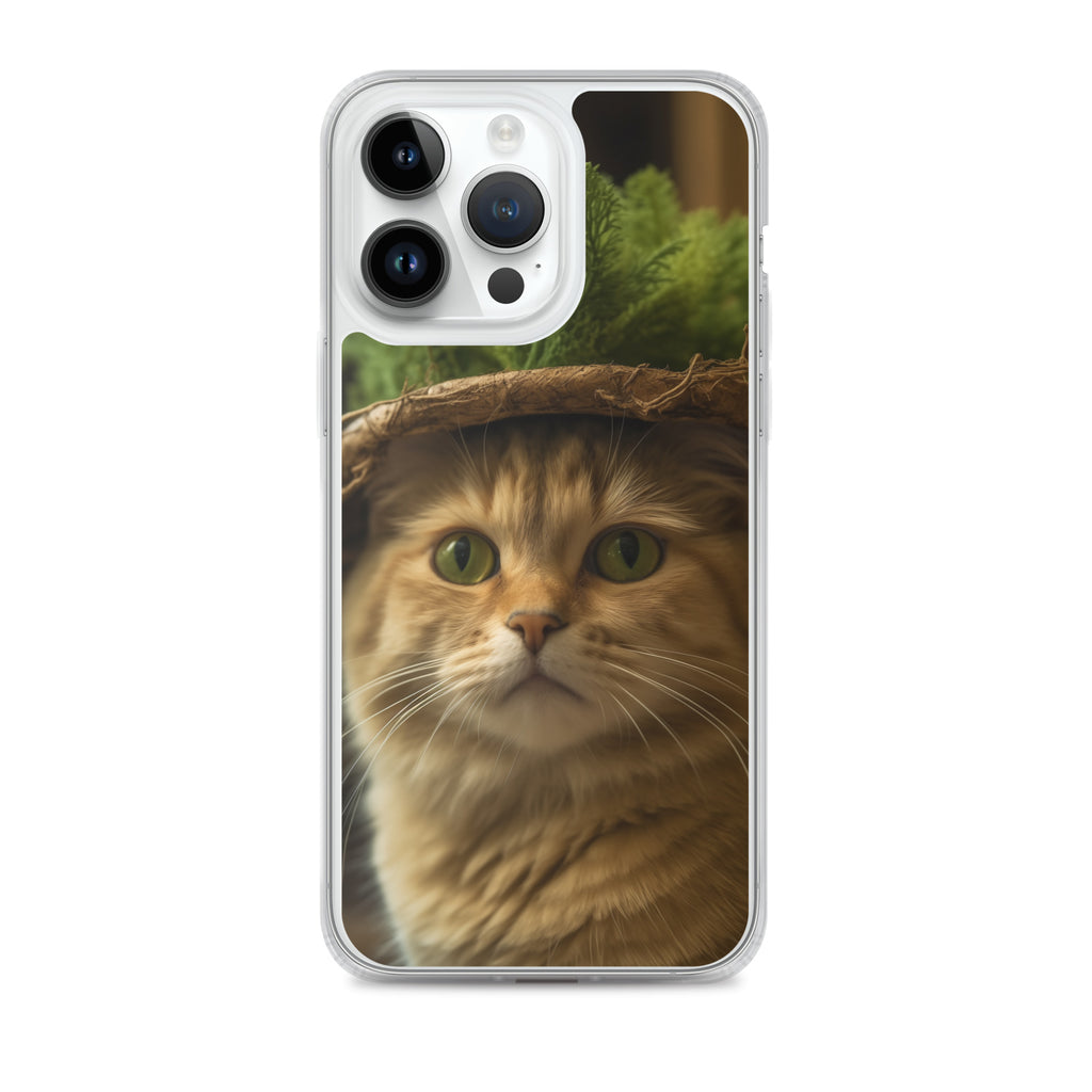 Cat Hat D Clear Case for iPhone