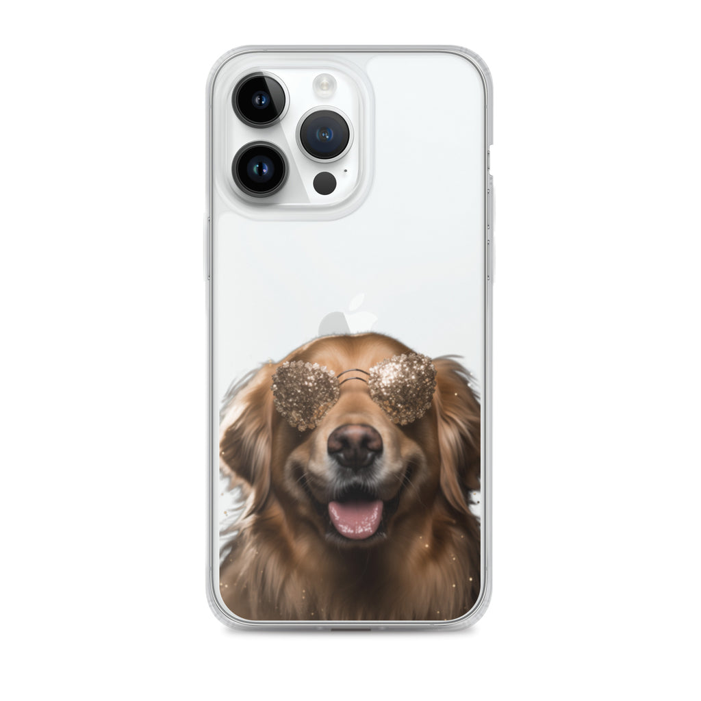 Glasses Dog G Clear Case for iPhone