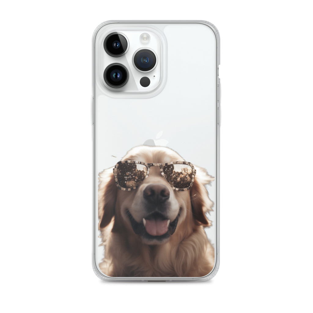 Glasses Dog K Clear Case for iPhone