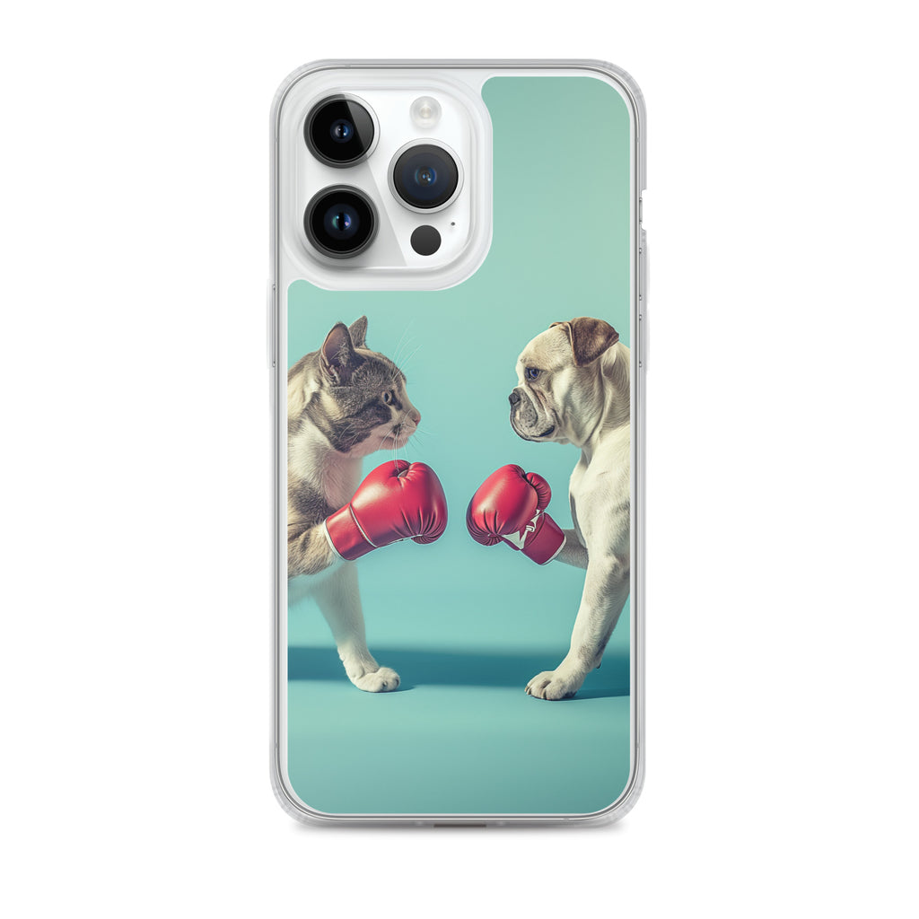 Boxing Dog n Cat C Clear Case for iPhone®